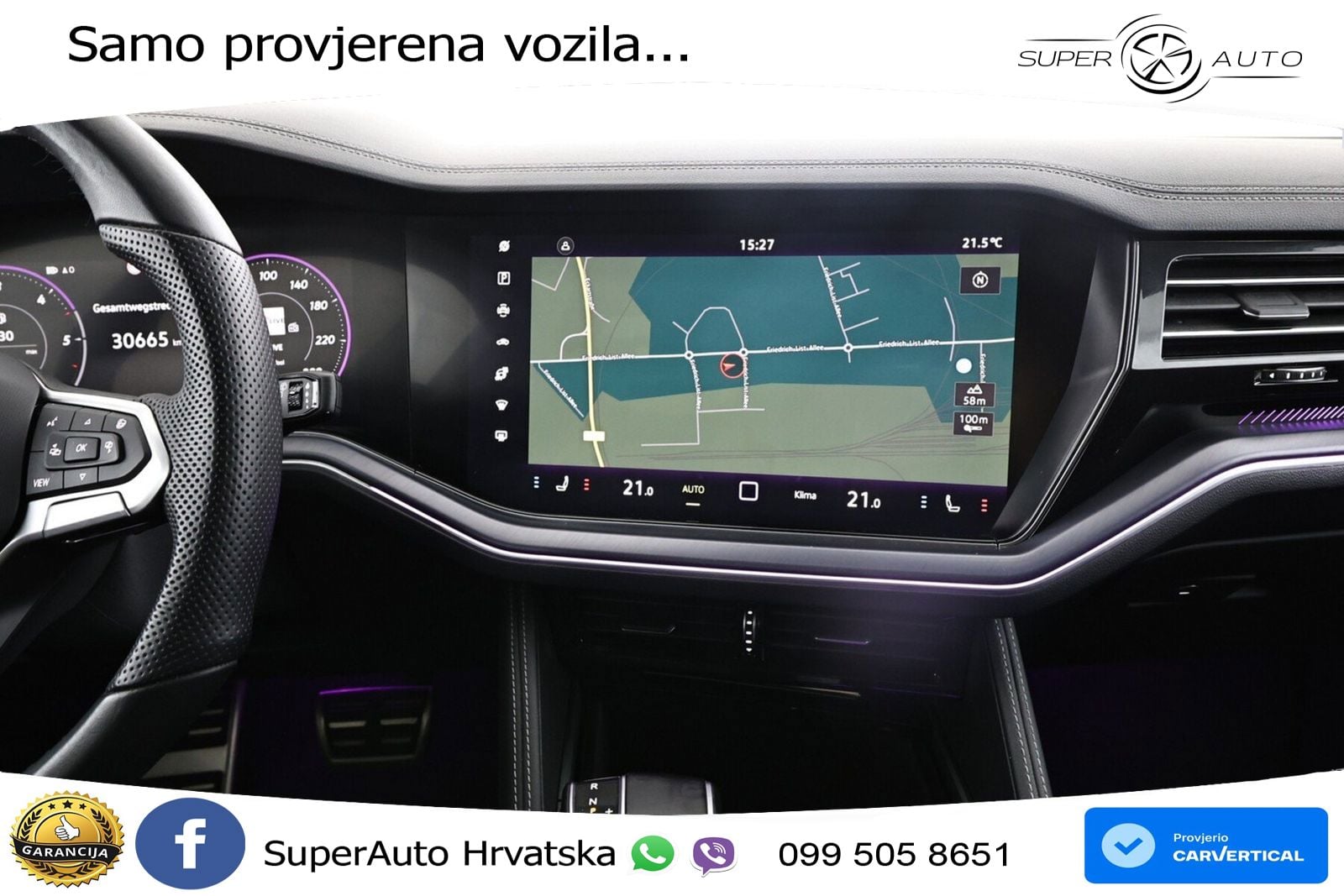 Volkswagen Touareg 3.0 V6 TDI (231 KS) 4MOTION Tiptronic ZRAČNI+ACC+4xGR SJED+KAM