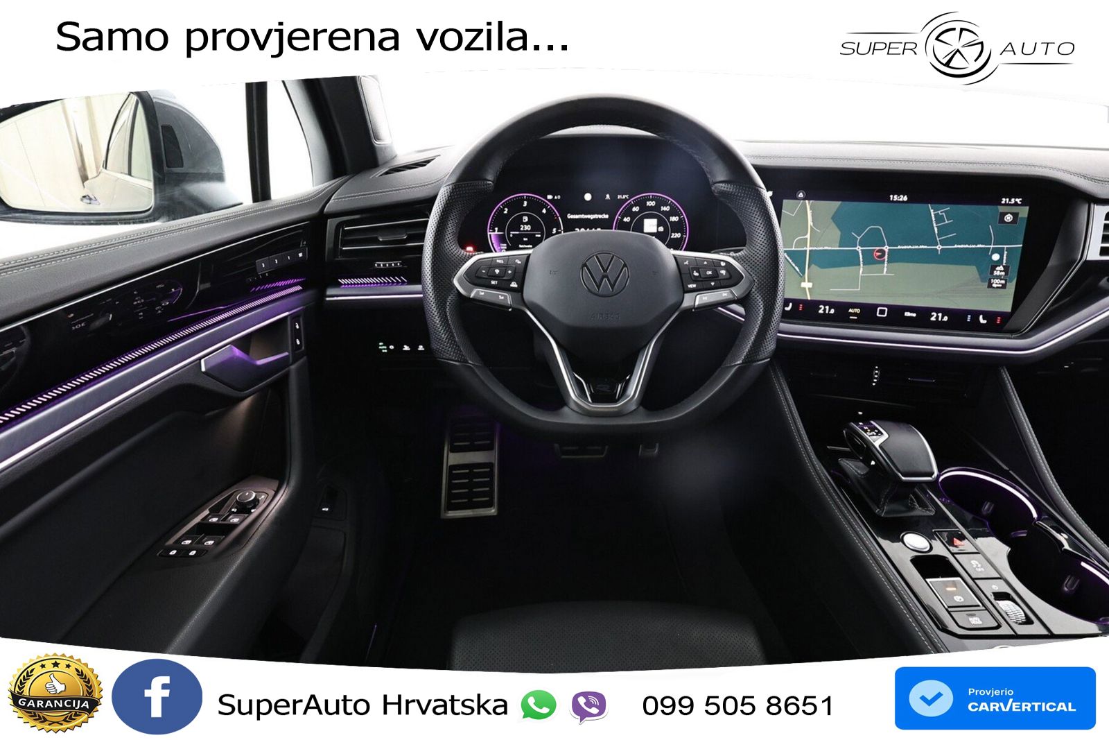 Volkswagen Touareg 3.0 V6 TDI (231 KS) 4MOTION Tiptronic ZRAČNI+ACC+4xGR SJED+KAM