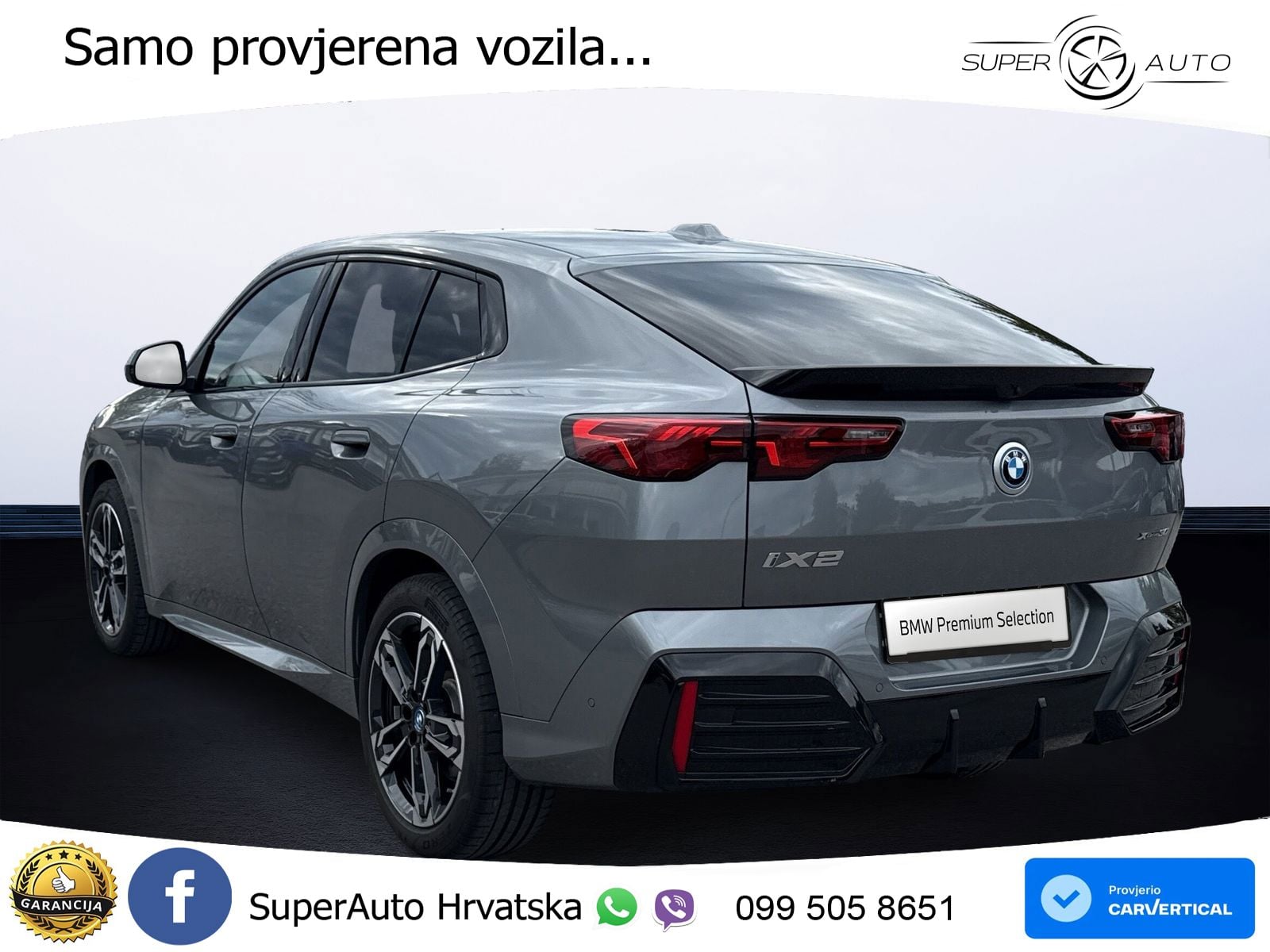 BMW iX2 66.5 kWh (313 KS) xDrive30 M Sport LED+GR SJED+ACC