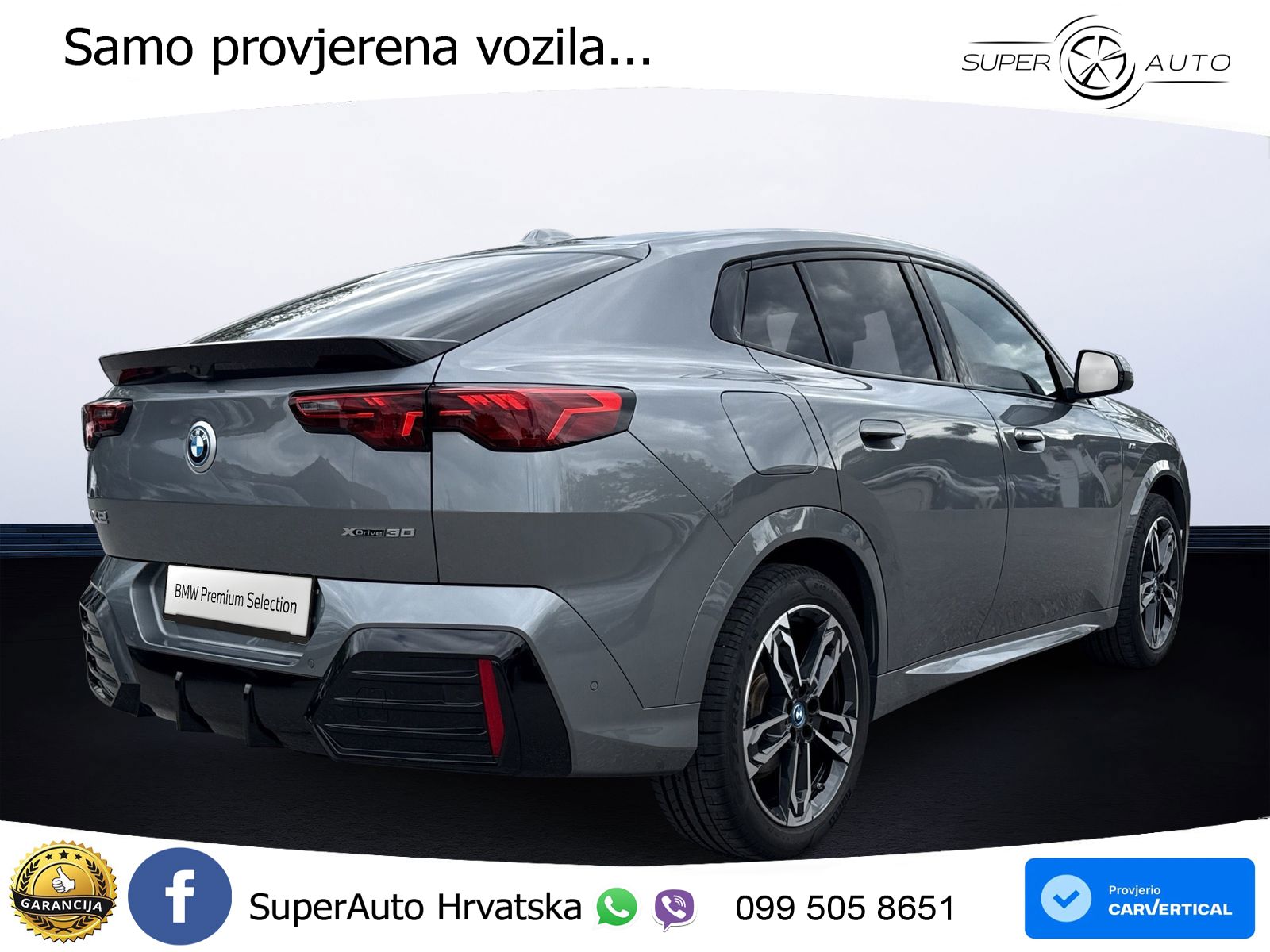 BMW iX2 66.5 kWh (313 KS) xDrive30 M Sport LED+GR SJED+ACC