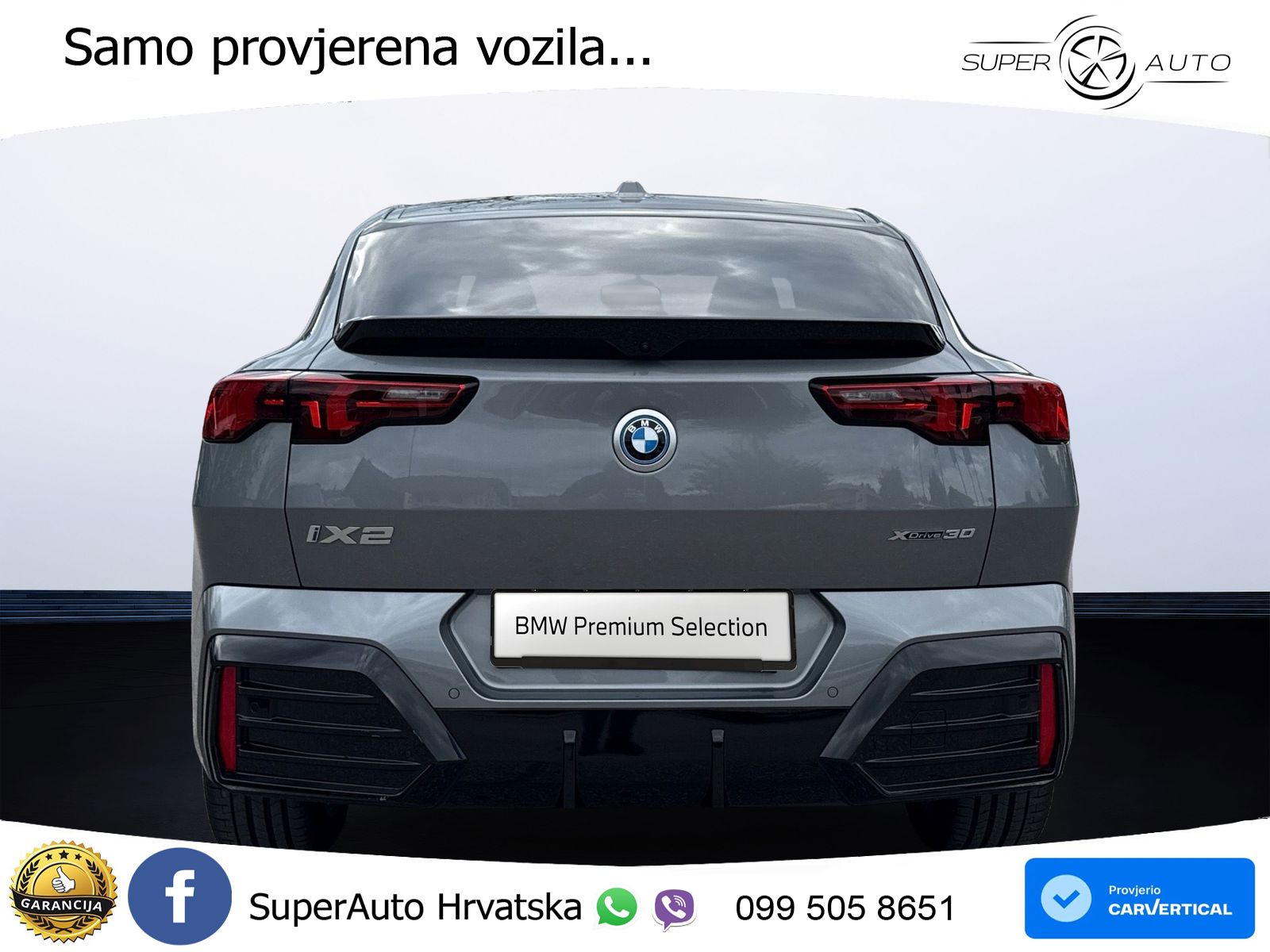 BMW iX2 66.5 kWh (313 KS) xDrive30 M Sport LED+GR SJED+ACC
