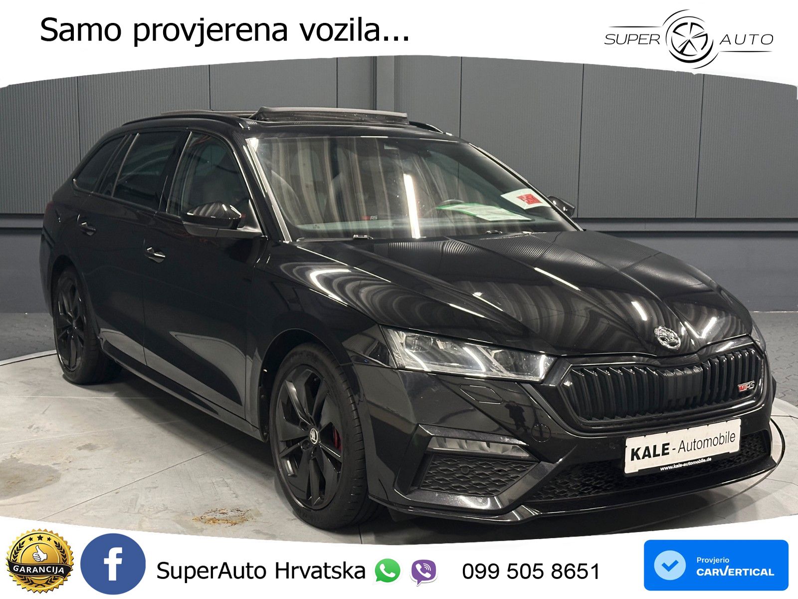 Škoda Octavia Combi RS 2.0 TDI (200 KS) 4x4 DSG LED+GR SJED+ACC