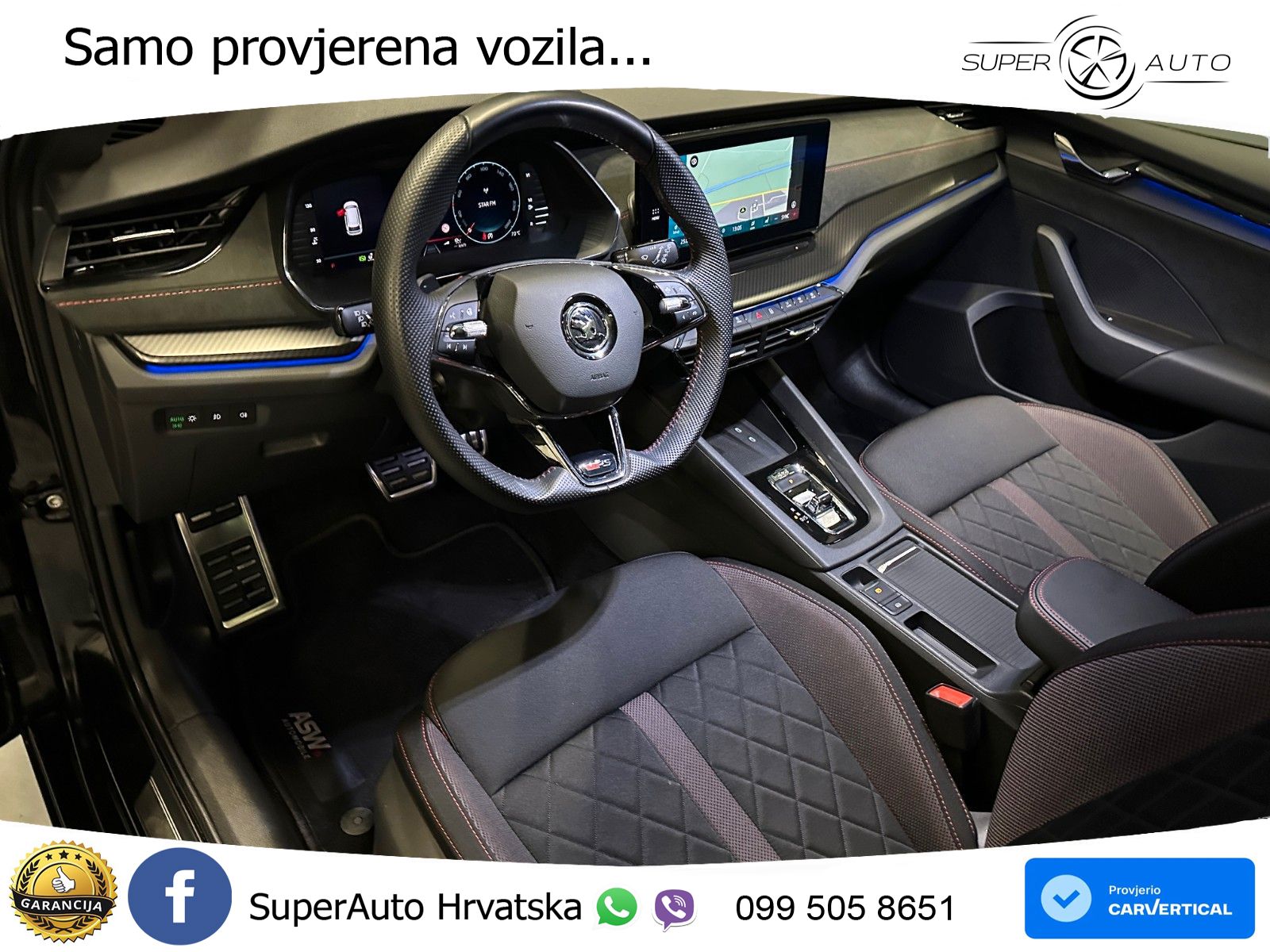 Škoda Octavia Combi RS 2.0 TDI (200 KS) 4x4 DSG LED+GR SJED+ACC