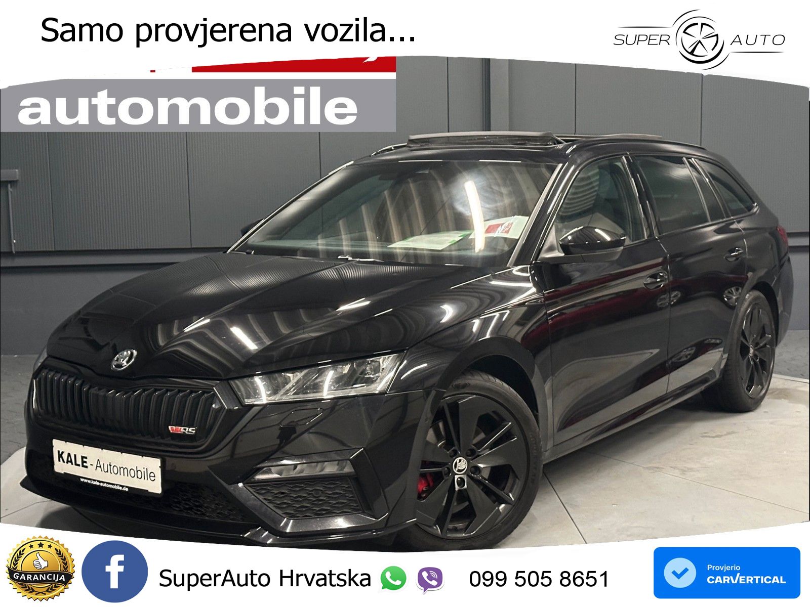 Škoda Octavia Combi RS 2.0 TDI (200 KS) 4x4 DSG LED+GR SJED+ACC