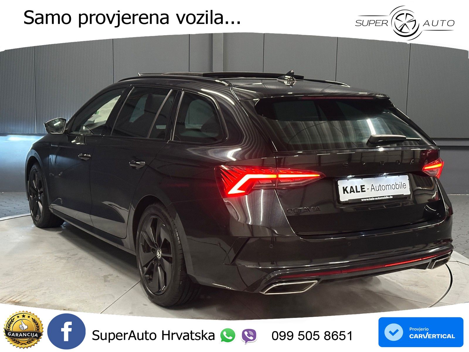Škoda Octavia Combi RS 2.0 TDI (200 KS) 4x4 DSG LED+GR SJED+ACC