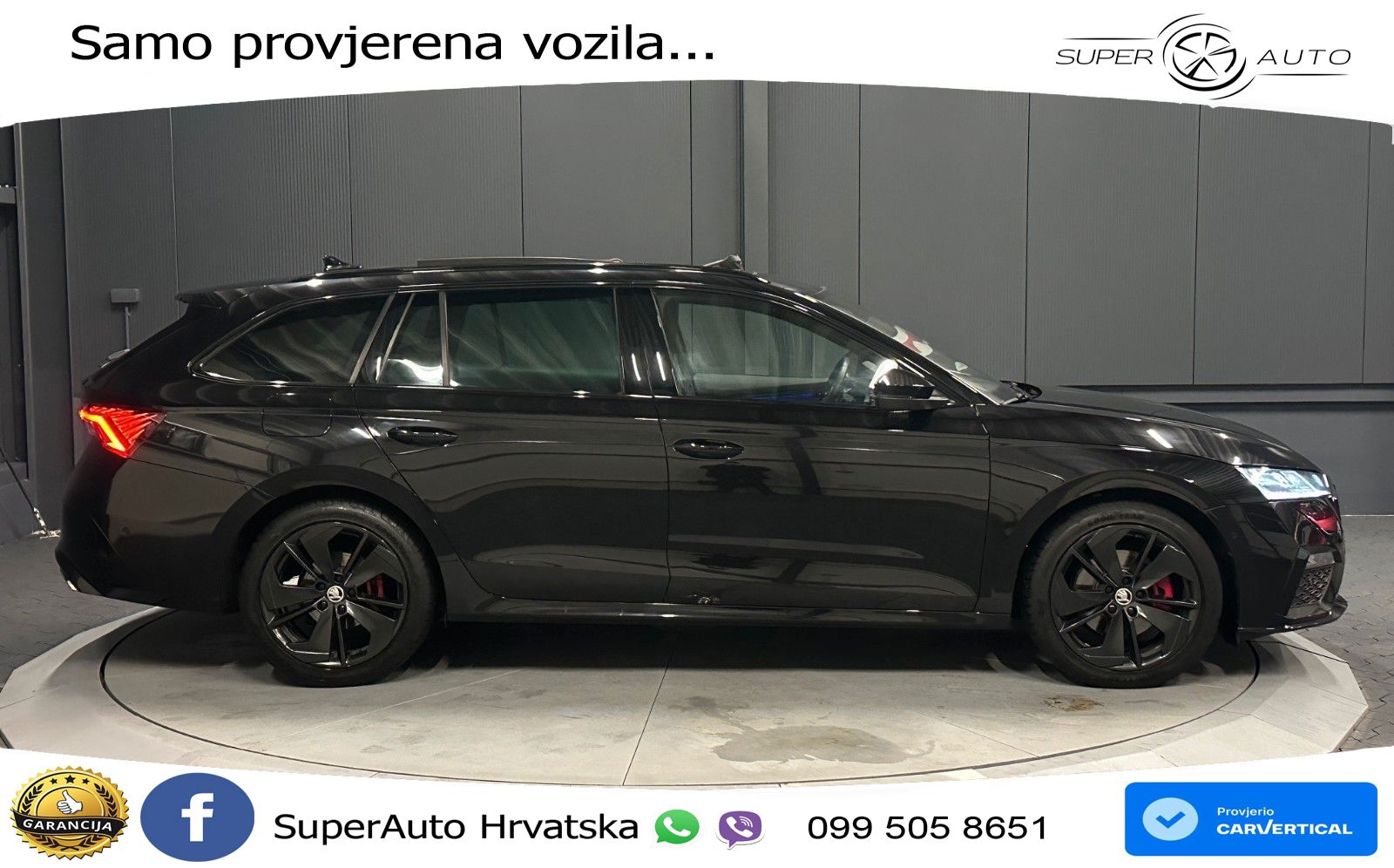Škoda Octavia Combi RS 2.0 TDI (200 KS) 4x4 DSG LED+GR SJED+ACC