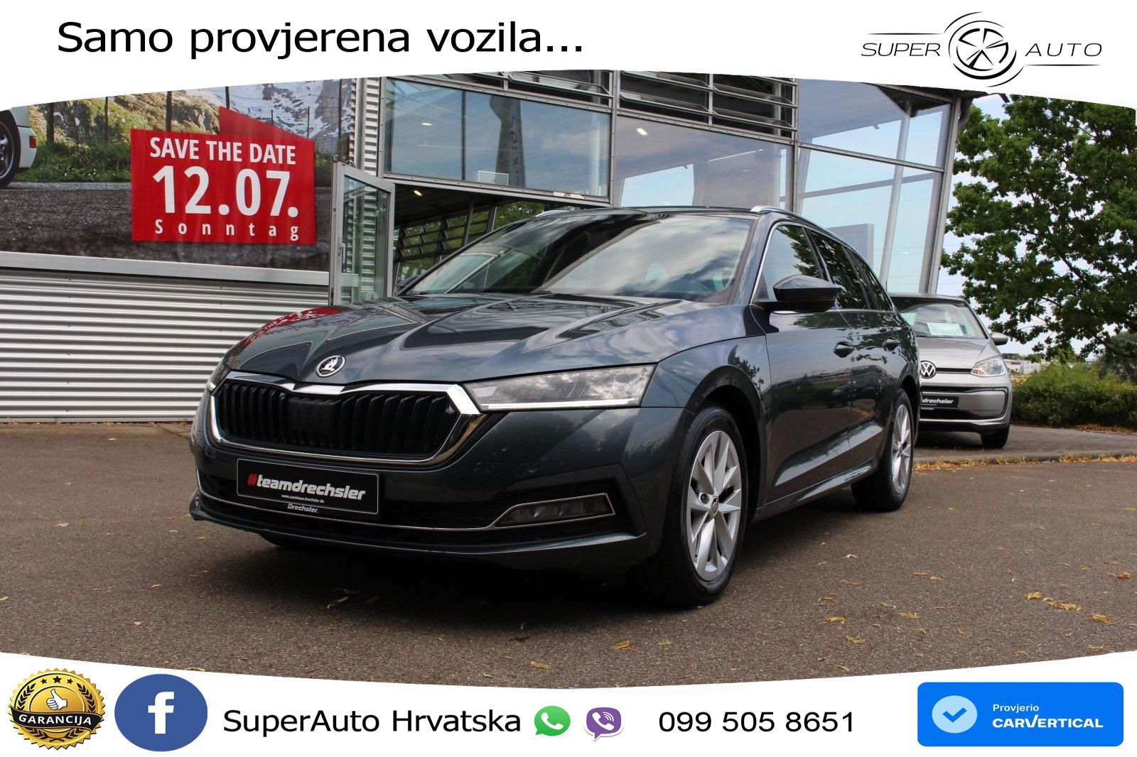 Škoda Octavia Combi 2.0 TDI (150 KS) DSG LED+GR SJED+ACC
