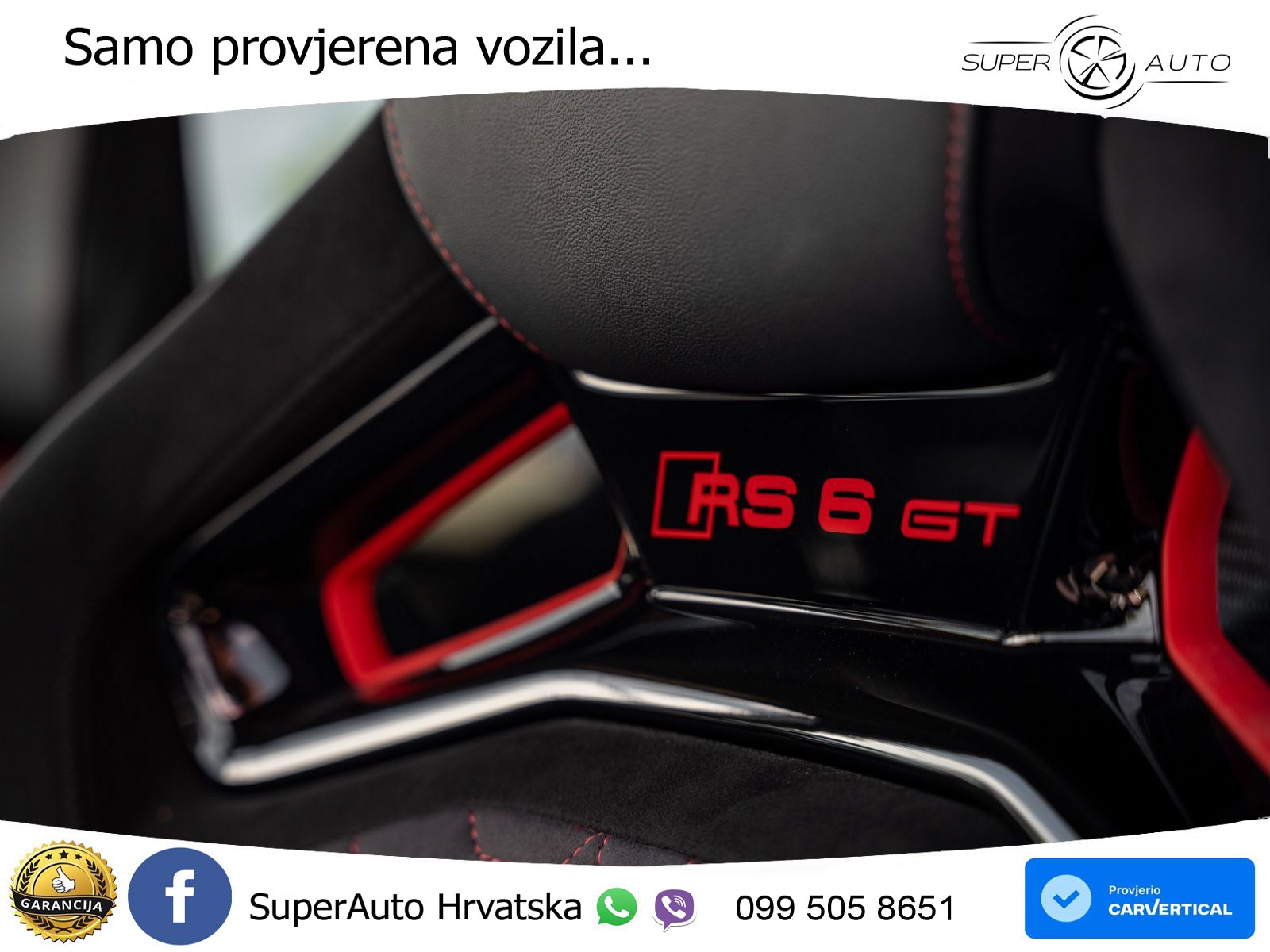 Audi RS6 Avant GT 4.0 TFSI V8 (630 KS) quattro tiptronic ZRAČNI+ACC+4xGR SJED+KAM