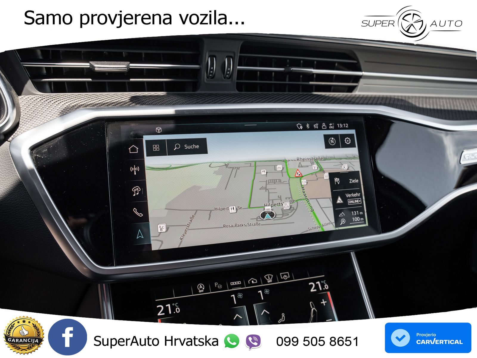 Audi RS6 Avant GT 4.0 TFSI V8 (630 KS) quattro tiptronic ZRAČNI+ACC+4xGR SJED+KAM