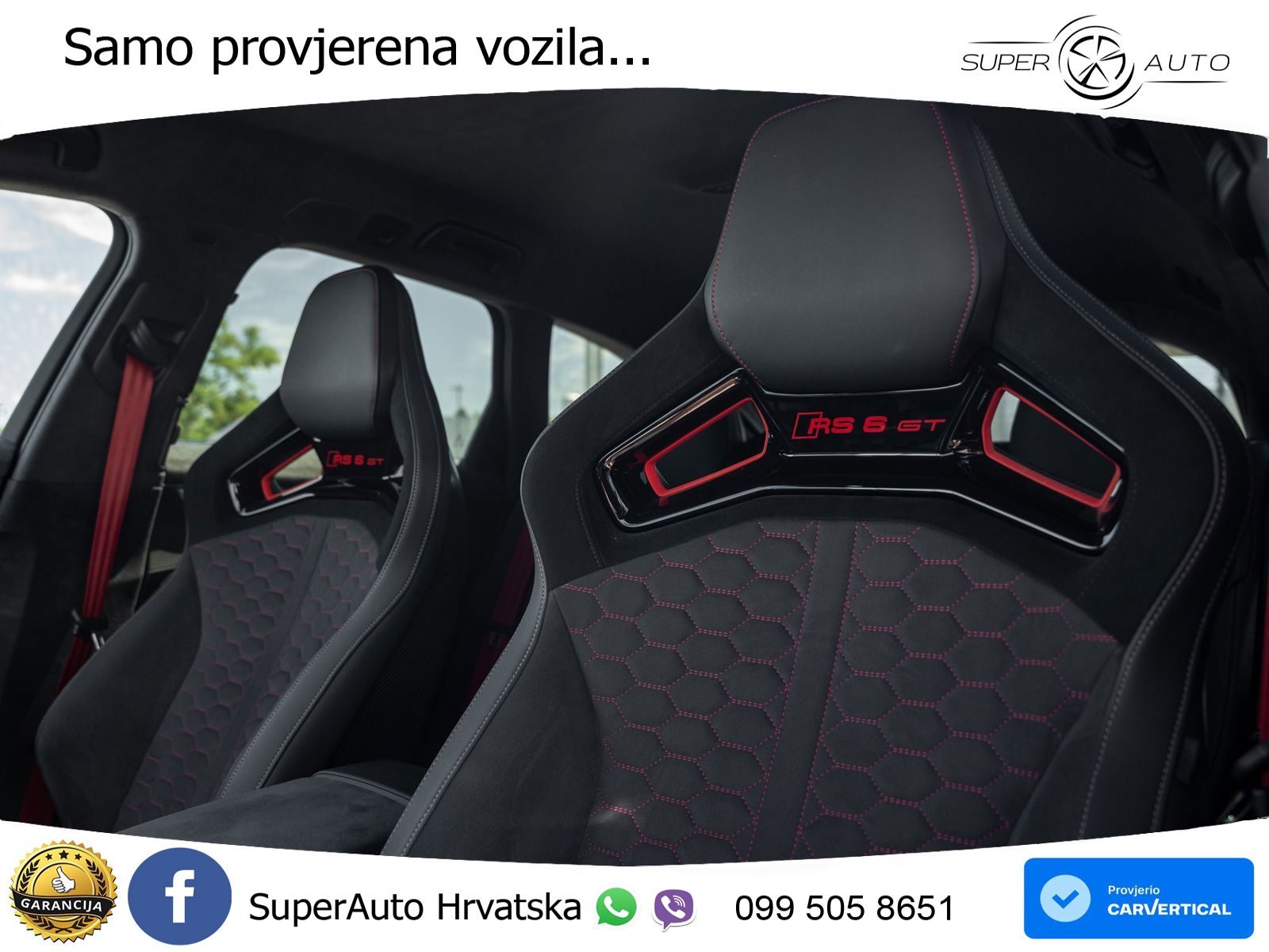 Audi RS6 Avant GT 4.0 TFSI V8 (630 KS) quattro tiptronic ZRAČNI+ACC+4xGR SJED+KAM