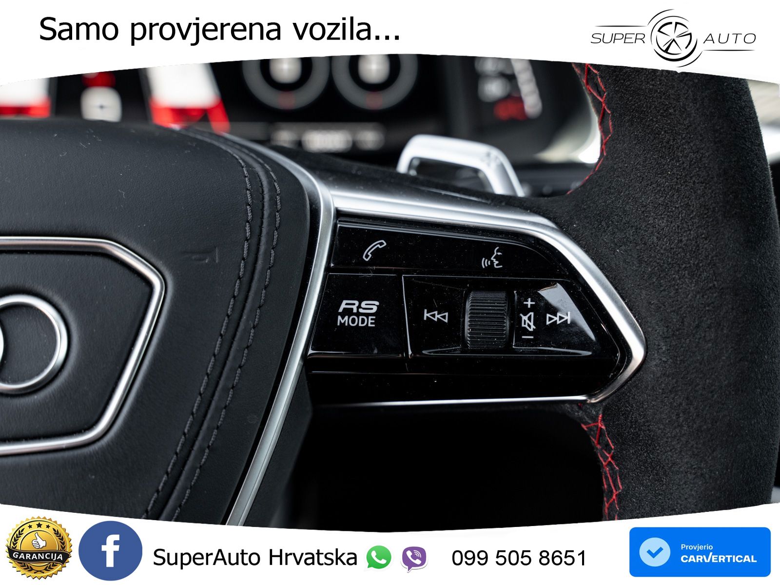 Audi RS6 Avant GT 4.0 TFSI V8 (630 KS) quattro tiptronic ZRAČNI+ACC+4xGR SJED+KAM