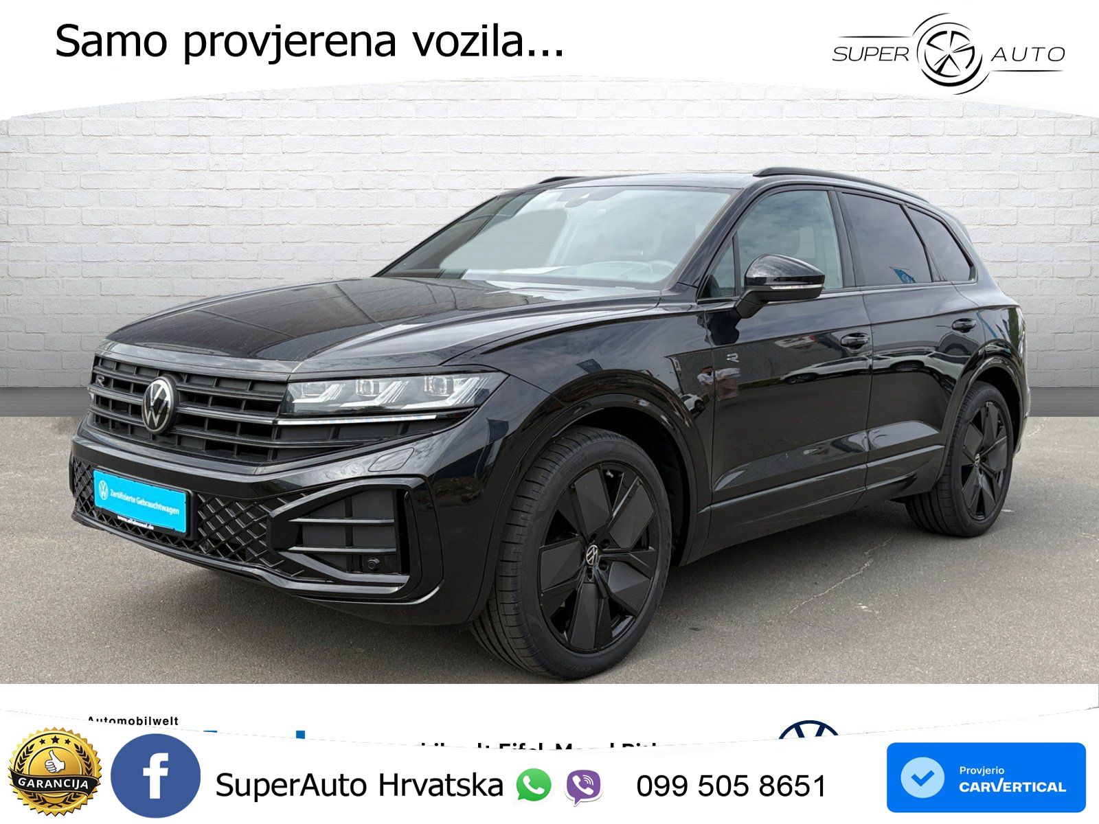 Volkswagen Touareg 3.0 V6 TDI (286 KS) 4MOTION Tiptronic ZRAČNI+ACC+GR SJED+KAM+PANO