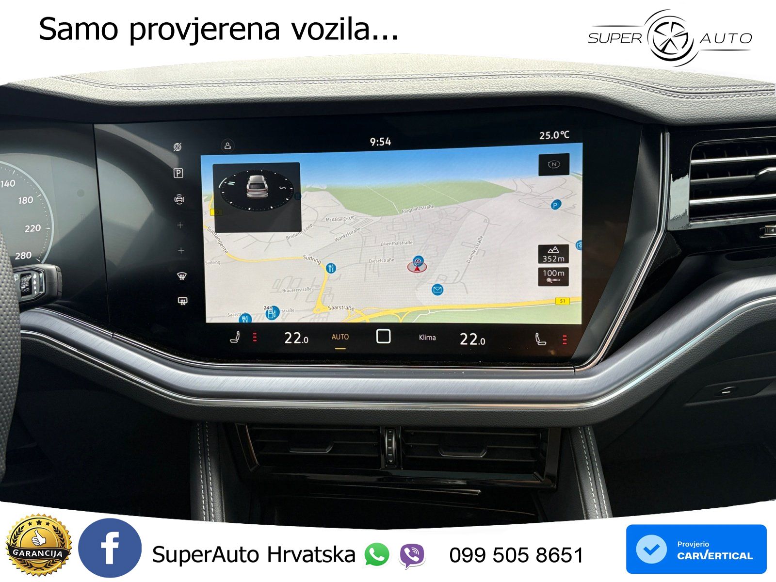 Volkswagen Touareg 3.0 V6 TDI (286 KS) 4MOTION Tiptronic ZRAČNI+ACC+GR SJED+KAM+PANO