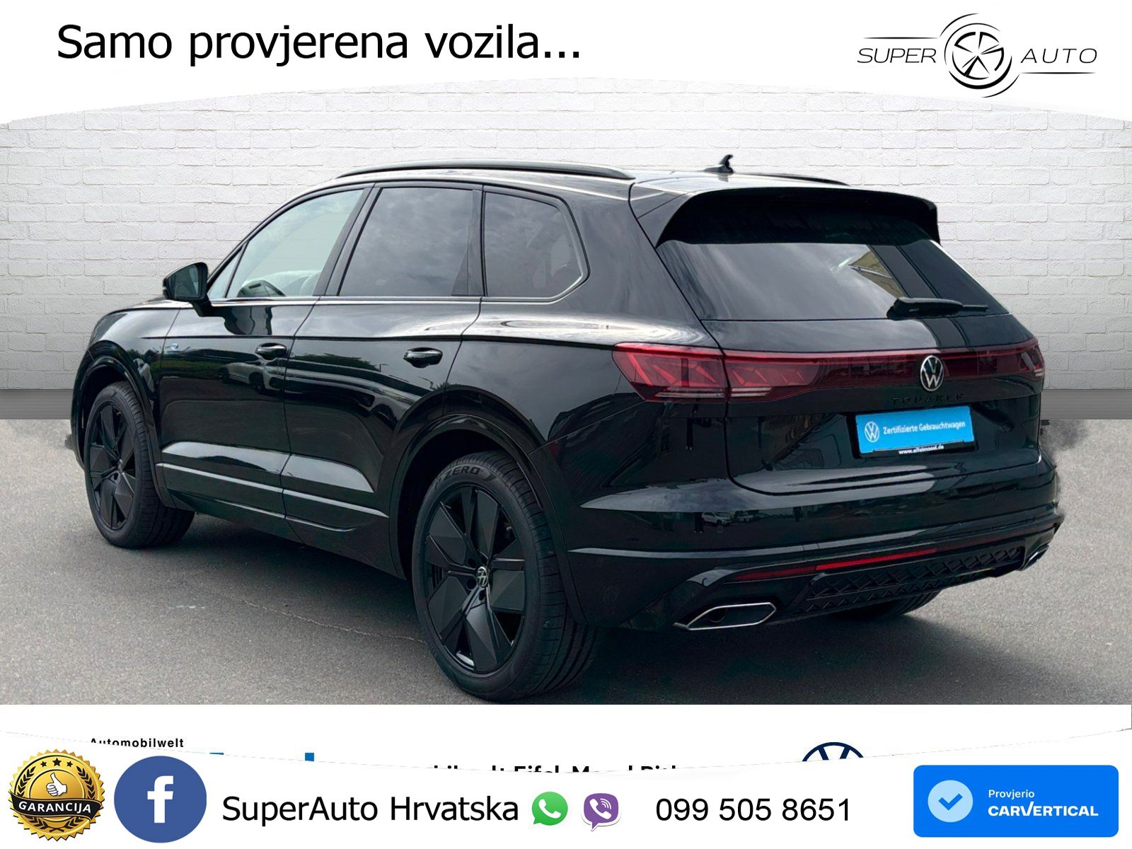 Volkswagen Touareg 3.0 V6 TDI (286 KS) 4MOTION Tiptronic ZRAČNI+ACC+GR SJED+KAM+PANO