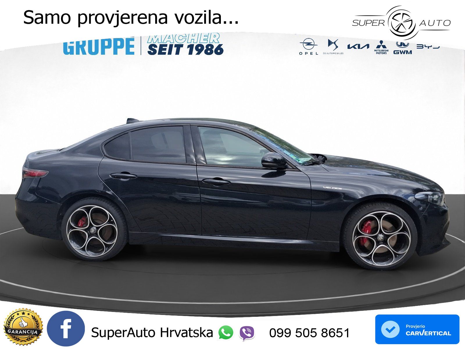 Alfa Romeo Giulia 2.0 Turbo (280 KS) AWD Automatic LED+GR SJED+ACC