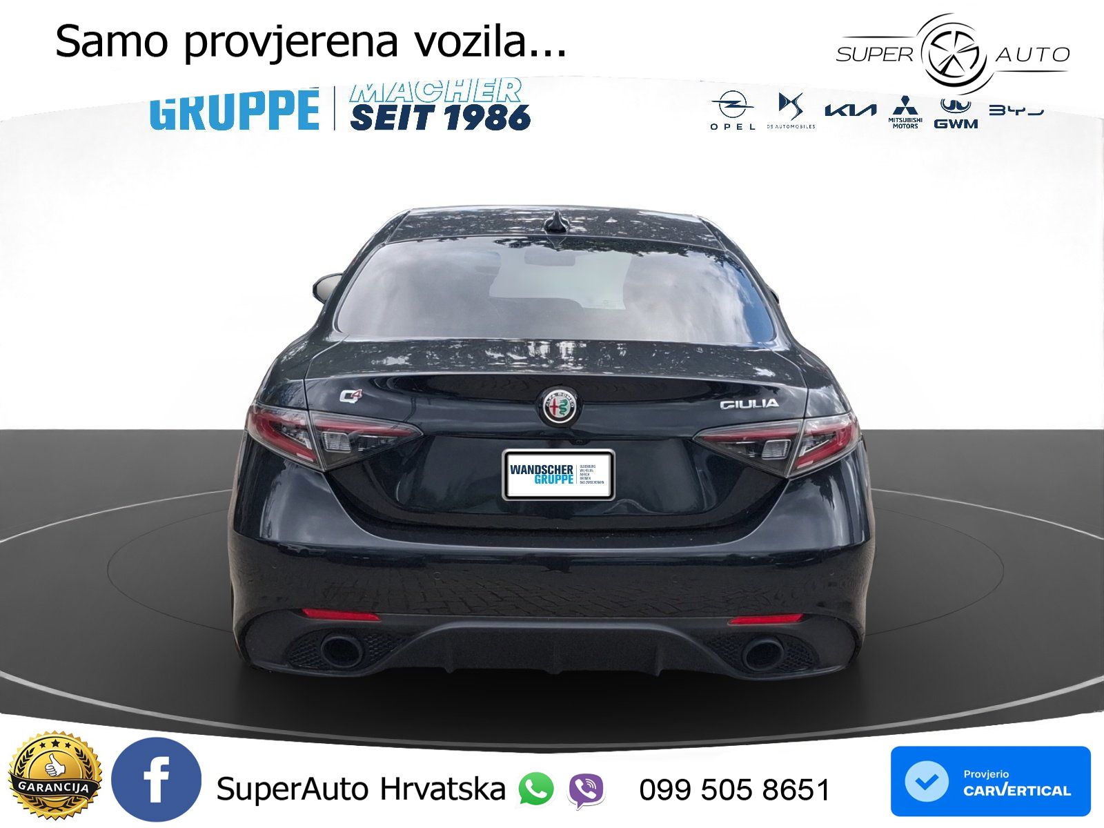 Alfa Romeo Giulia 2.0 Turbo (280 KS) AWD Automatic LED+GR SJED+ACC