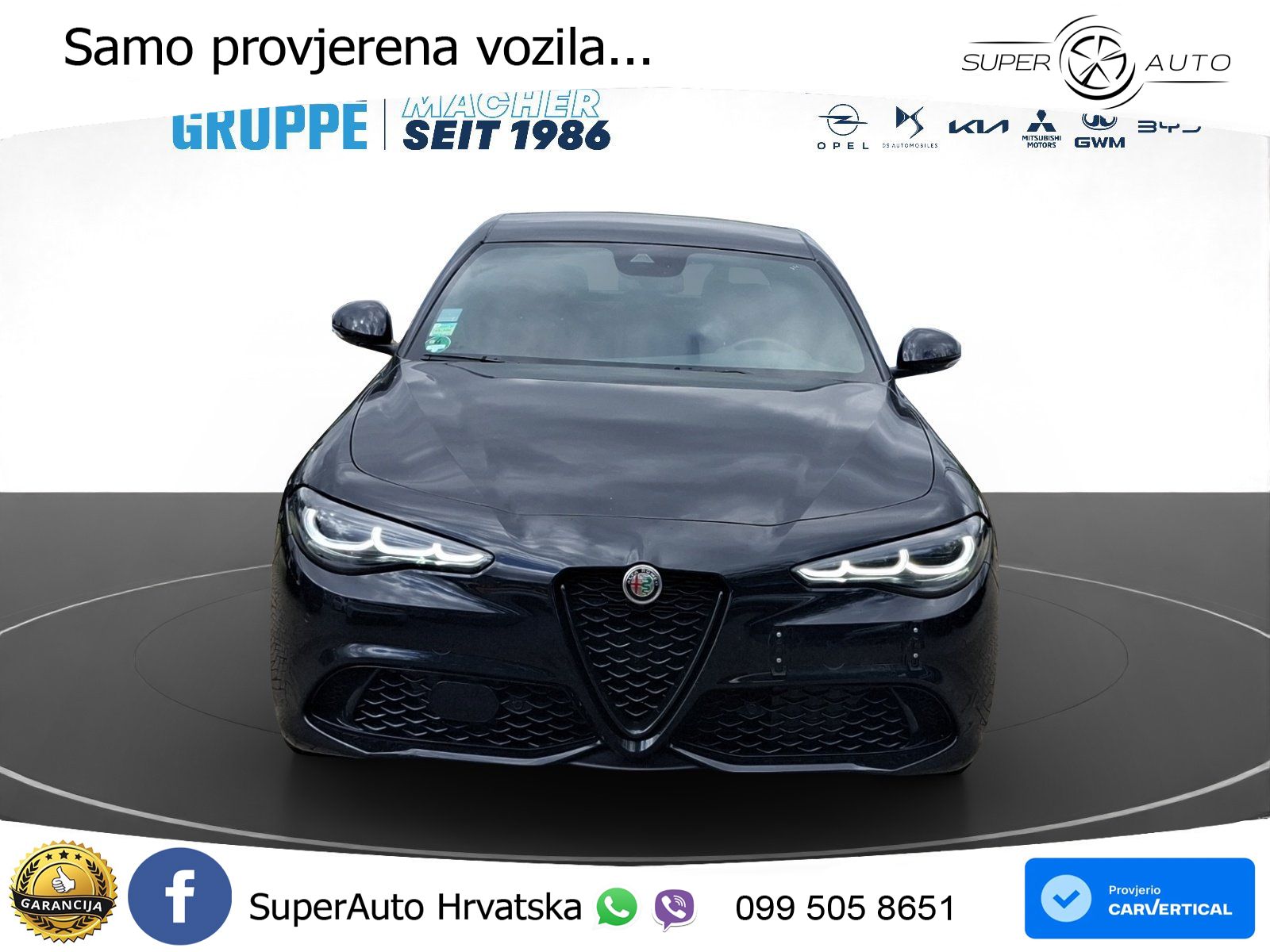 Alfa Romeo Giulia 2.0 Turbo (280 KS) AWD Automatic LED+GR SJED+ACC