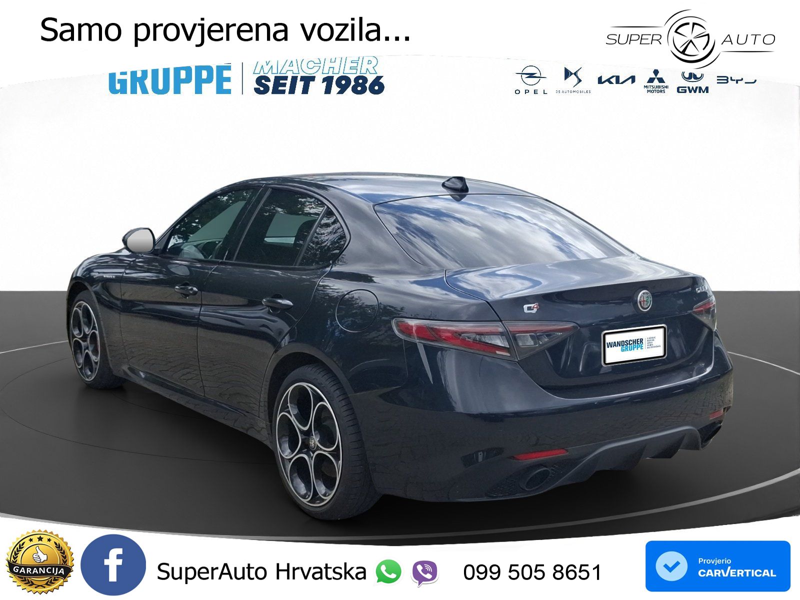 Alfa Romeo Giulia 2.0 Turbo (280 KS) AWD Automatic LED+GR SJED+ACC