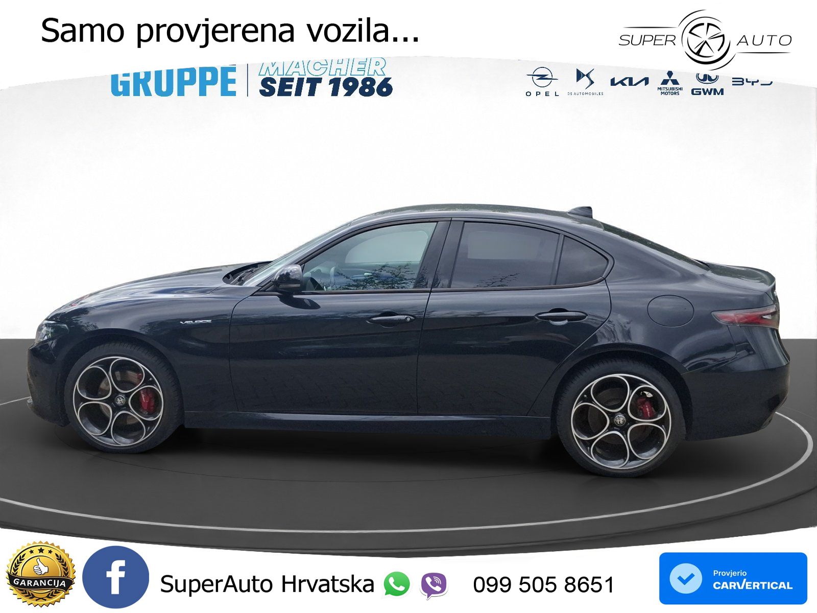 Alfa Romeo Giulia 2.0 Turbo (280 KS) AWD Automatic LED+GR SJED+ACC