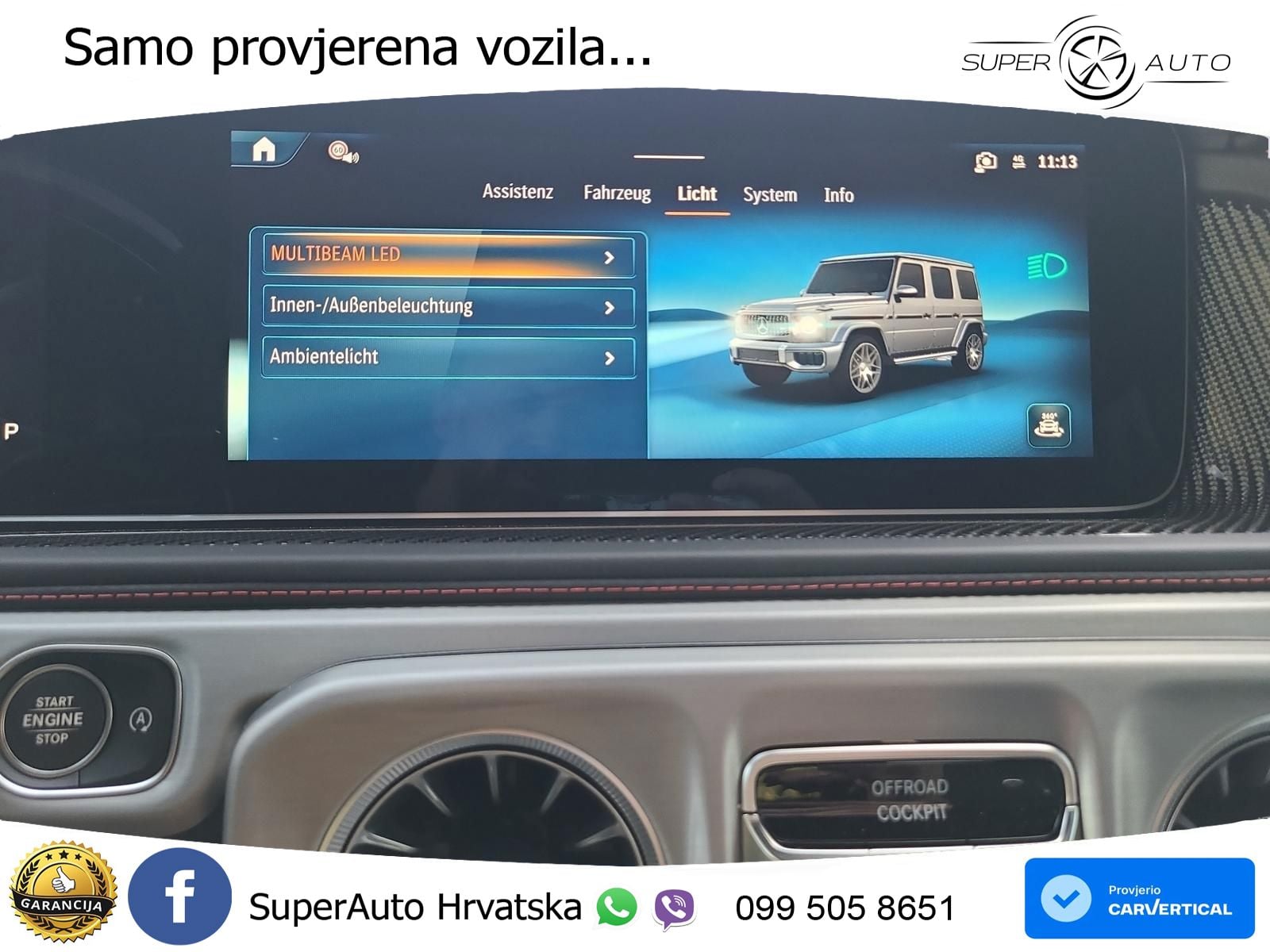 Mercedes AMG G 63 Long V8 (585 KS) 4MATIC 9G-TRONIC AMG SPEEDSHIFT TCT Superior LED+GR SJED+ACC