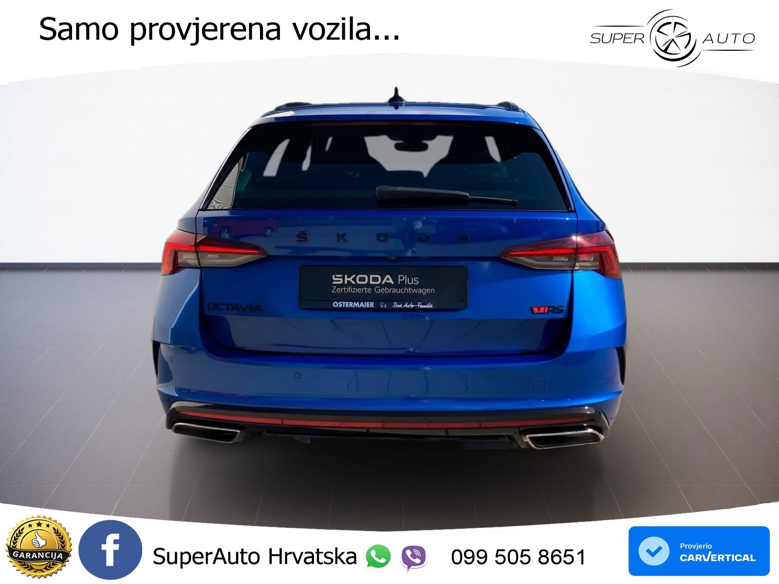 Škoda Octavia Combi RS 2.0 TDI (200 KS) DSG LED+GR SJED+ACC
