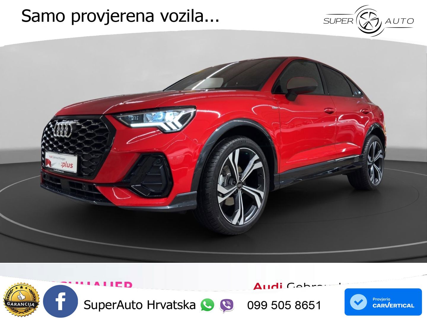 Audi Q3 II Sportback 35 TFSI (150 KS) S tronic S line LED+GR SJED+ACC