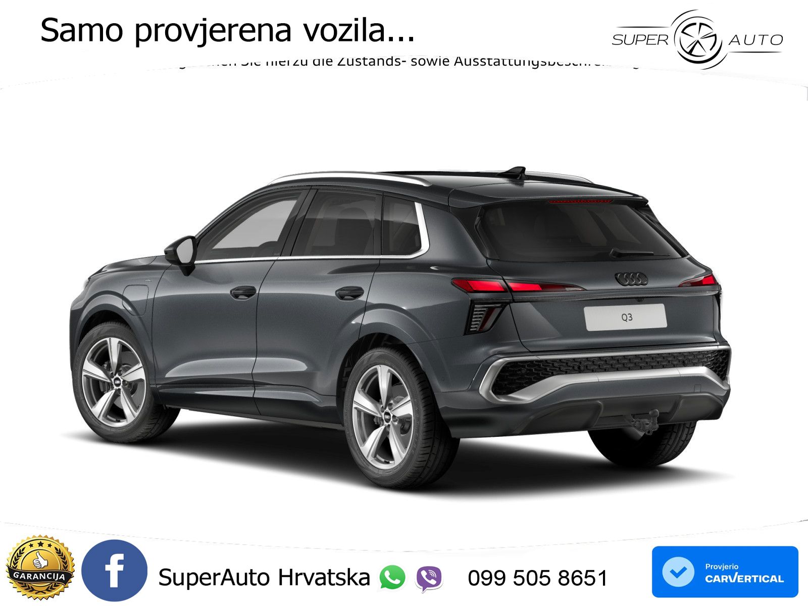 Audi Q3 1.5 TFSIe (272 KS) S tronic LED+GR SJED+ACC