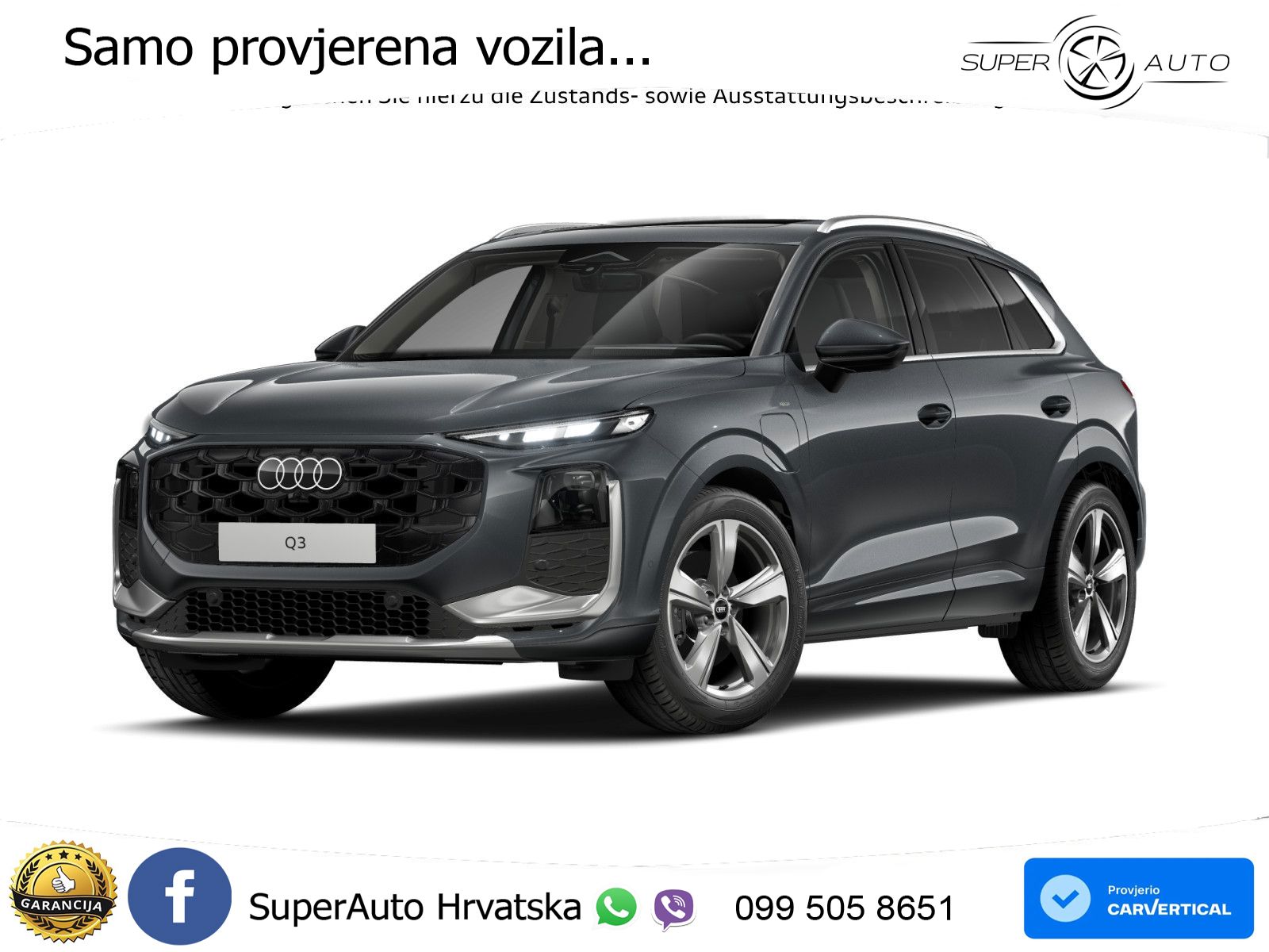 Audi Q3 1.5 TFSIe (272 KS) S tronic LED+GR SJED+ACC