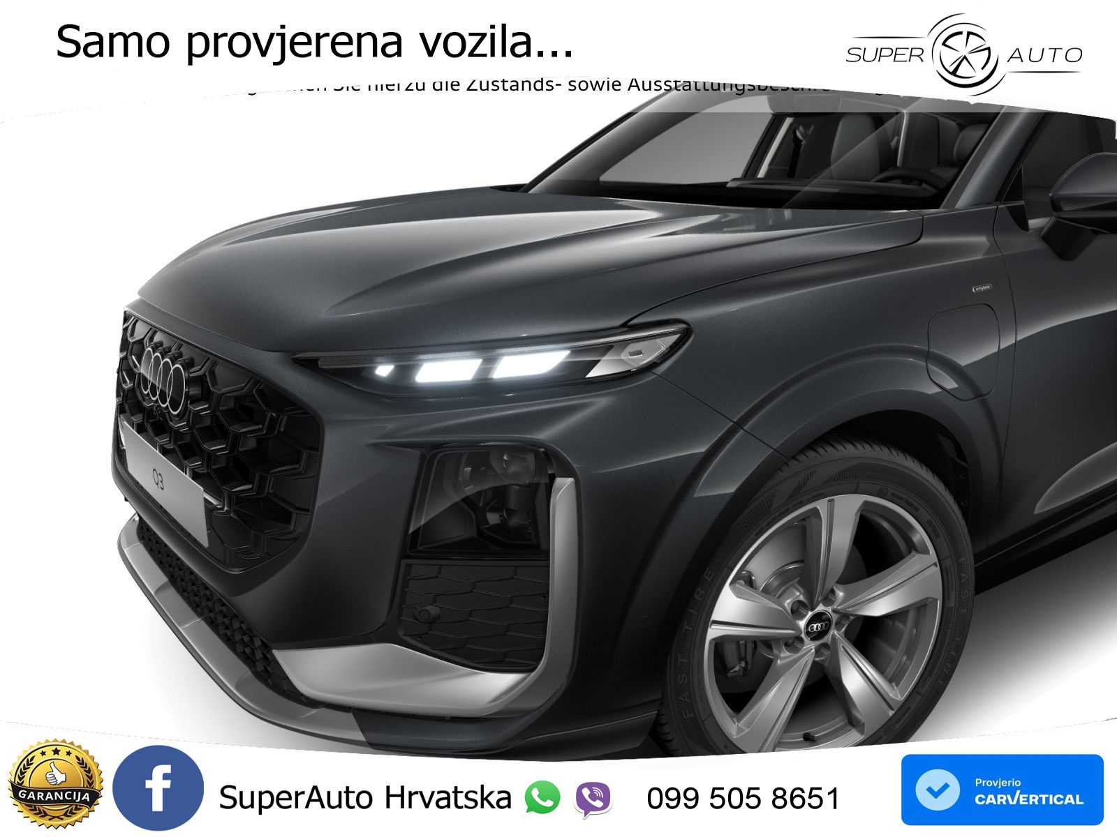 Audi Q3 1.5 TFSIe (272 KS) S tronic LED+GR SJED+ACC