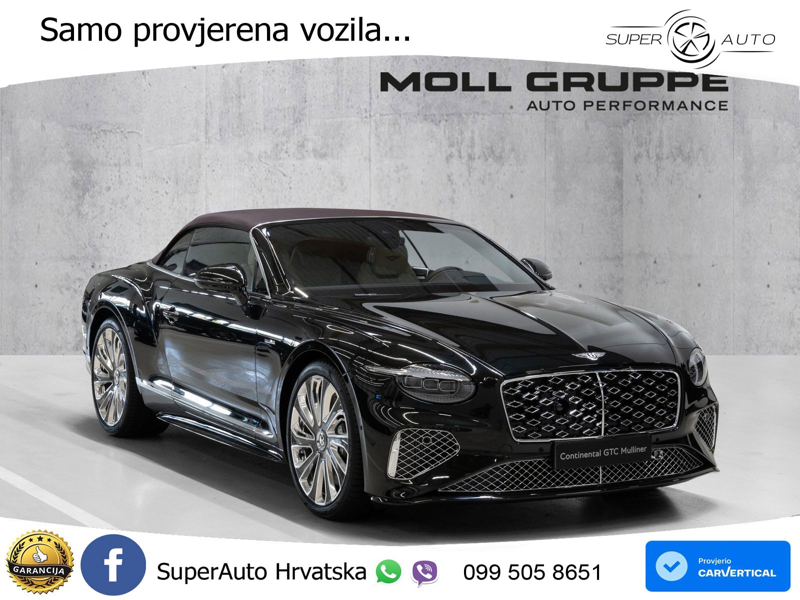 Bentley Continental GTC IV 4.0 V8 TFSi (782 KS) AWD DCT ZRAČNI+ACC+GR SJED+KAM