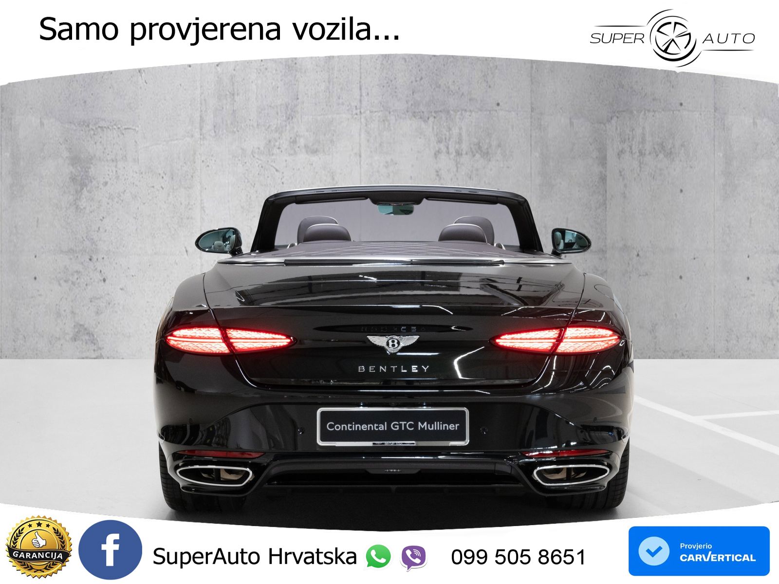 Bentley Continental GTC IV 4.0 V8 TFSi (782 KS) AWD DCT ZRAČNI+ACC+GR SJED+KAM