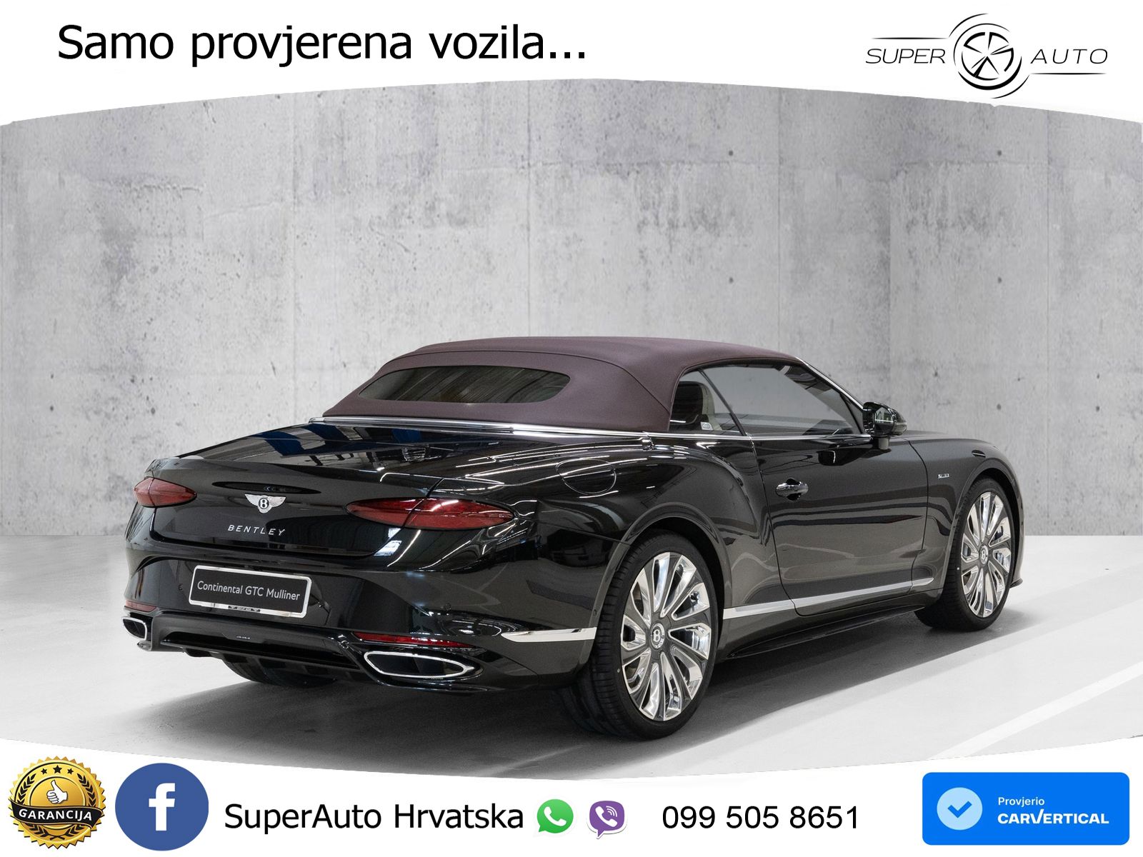 Bentley Continental GTC IV 4.0 V8 TFSi (782 KS) AWD DCT ZRAČNI+ACC+GR SJED+KAM