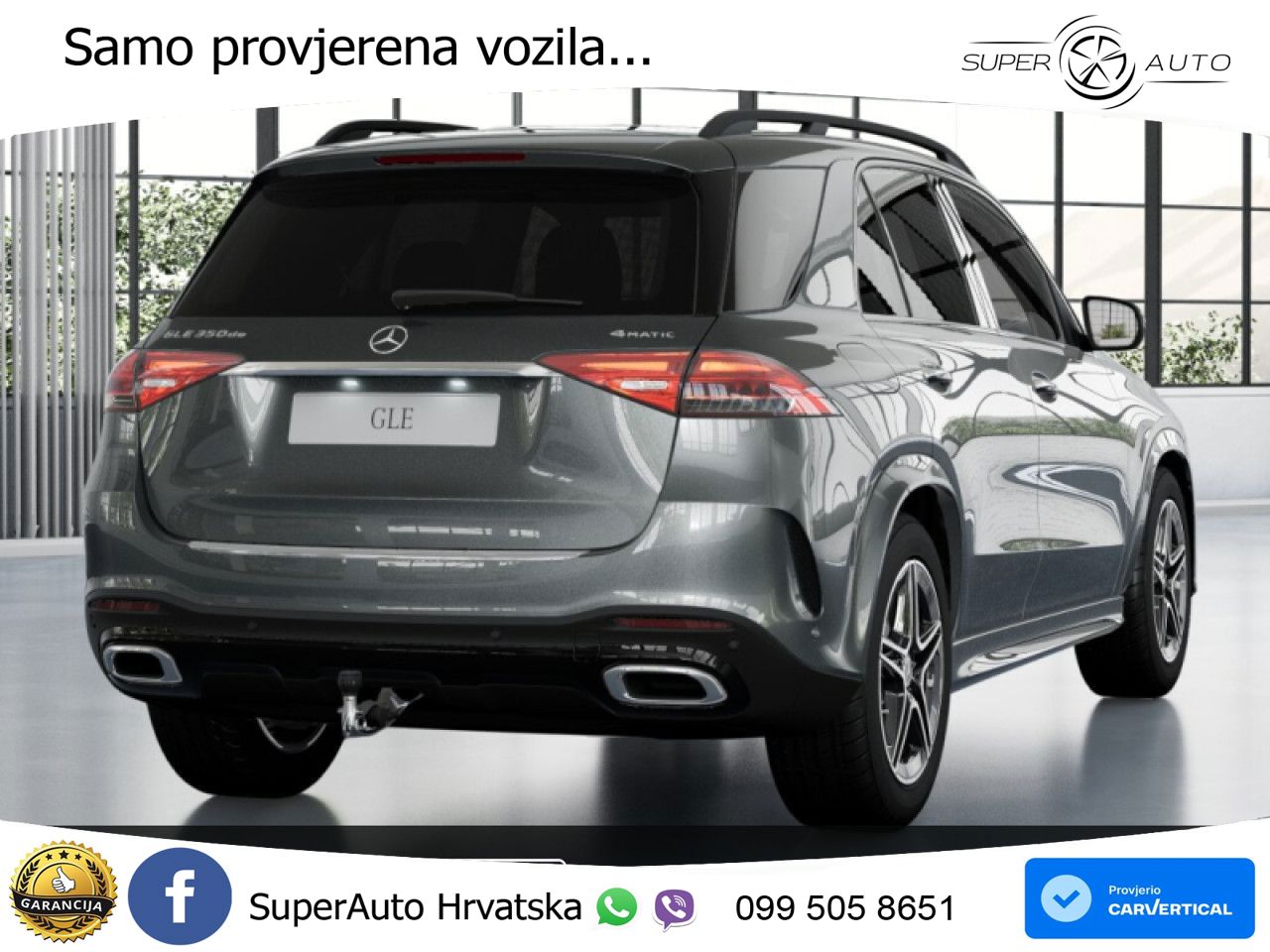 Mercedes GLE 350de (333 KS) 4MATIC 9G-TRONIC AMG ZRAČNI+ACC+GR SJED+KAM+PANO