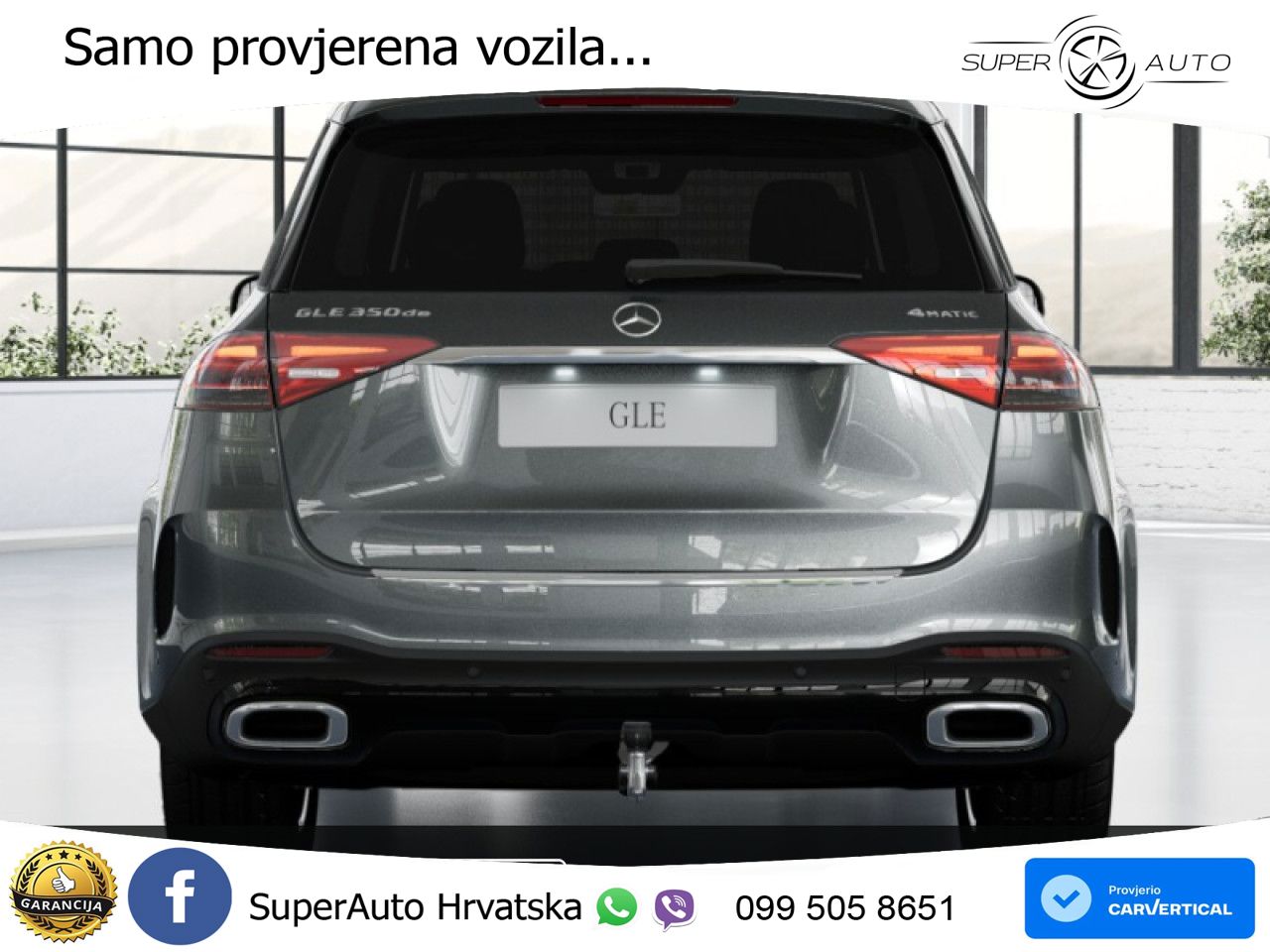 Mercedes GLE 350de (333 KS) 4MATIC 9G-TRONIC AMG ZRAČNI+ACC+GR SJED+KAM+PANO