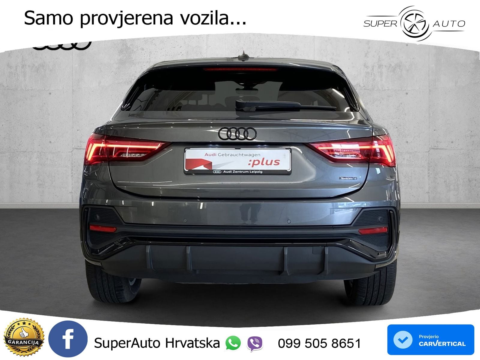 Audi Q3 Sportback 40 TDI (200 KS) quattro S tronic S line LED+GR SJED+ACC