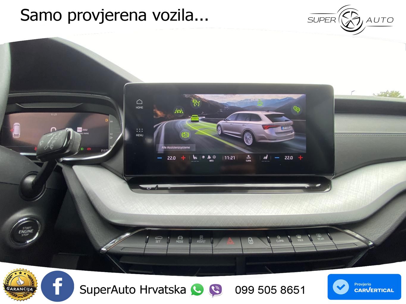 Škoda Octavia Combi 2.0 TDI (150 KS) DSG LED+GR SJED+ACC