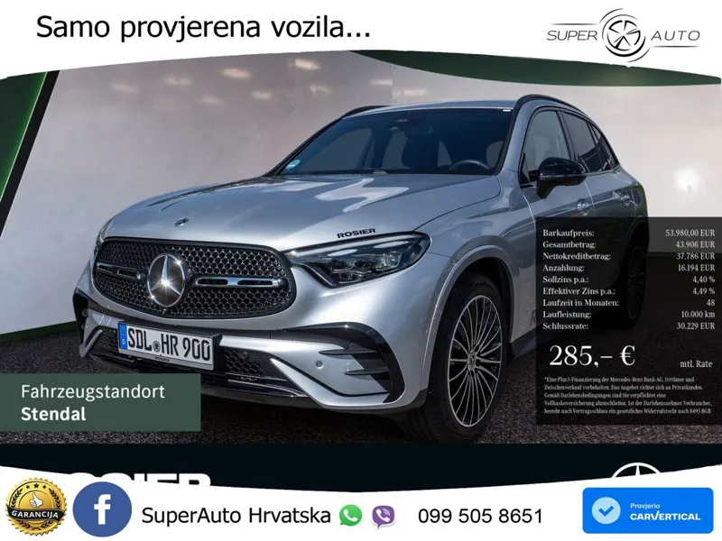 Mercedes GLC 220d (197 KS) 4MATIC 9G-TRONIC AMG LED+GR SJED+ACC