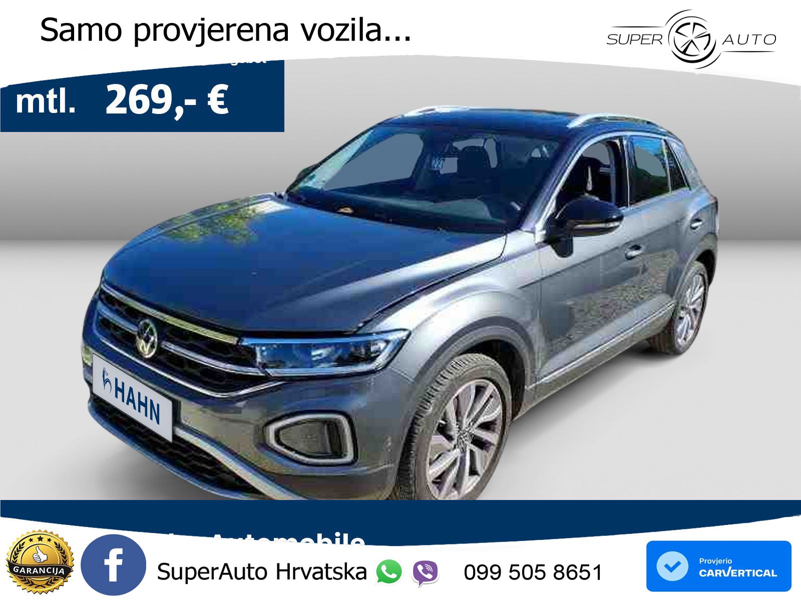 Volkswagen T-Roc 1.5 TSI (150 KS) DSG LED+GR SJED+ACC