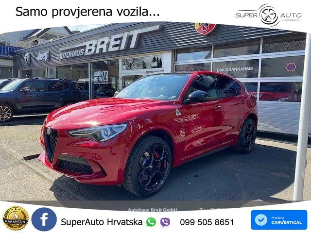 Alfa Romeo Stelvio Quadrifoglio 2.9 V6 Bi-Turbo (520 KS) Q4 Automatic LED+GR SJED+ACC