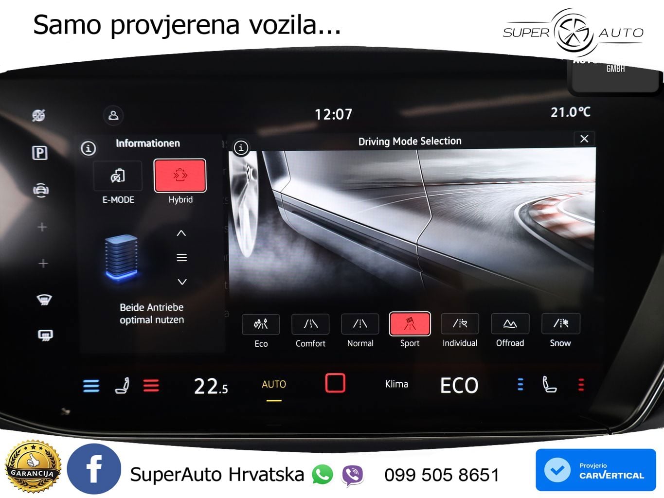 Volkswagen Touareg R 3.0 V6 TFSI (462 KS) 4MOTION Tiptronic ZRAČNI+ACC+GR SJED+KAM+PANO