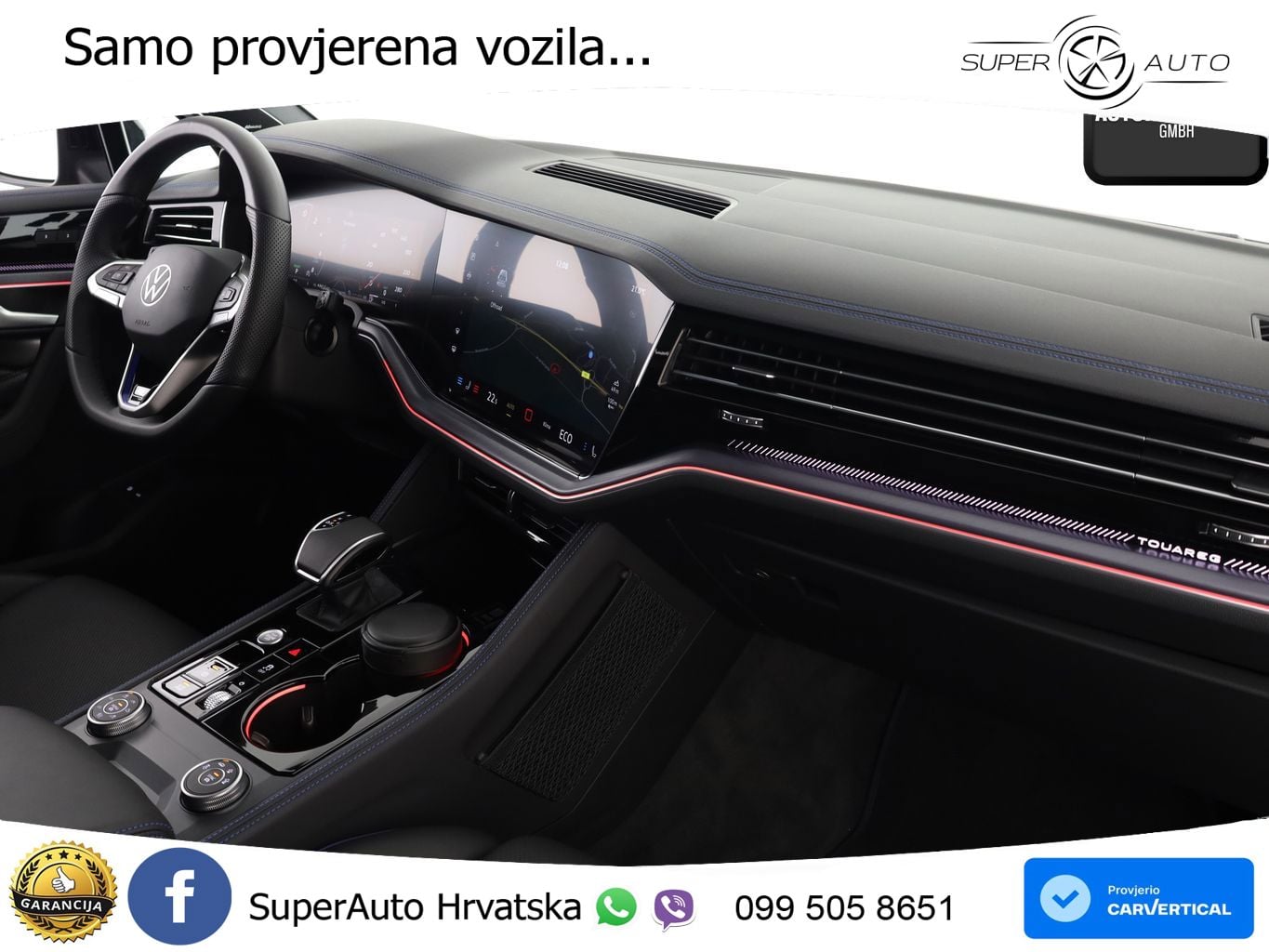 Volkswagen Touareg R 3.0 V6 TFSI (462 KS) 4MOTION Tiptronic ZRAČNI+ACC+GR SJED+KAM+PANO