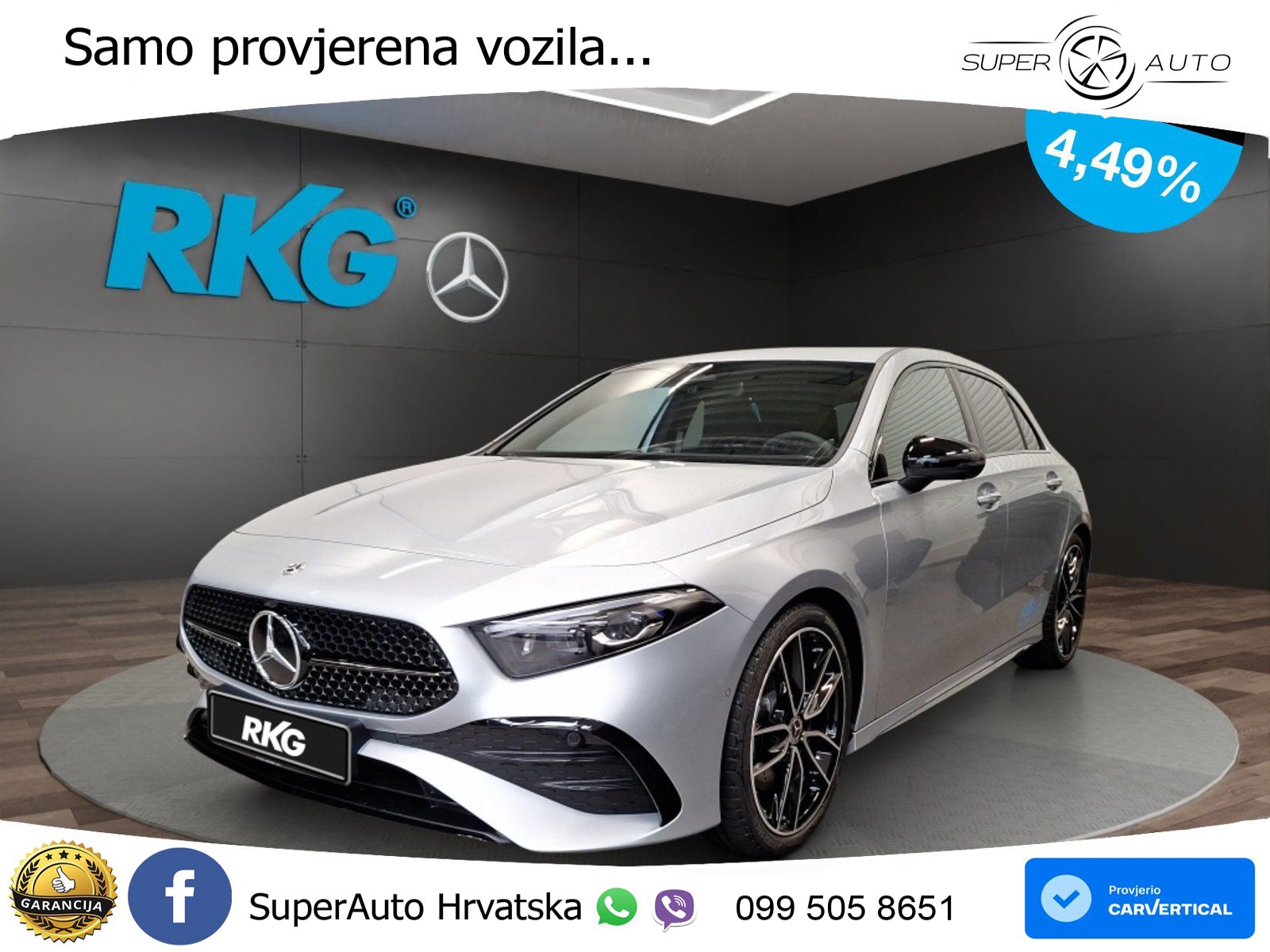 Mercedes-Benz A 220d 8G-DCT AMG LED+GR SJED+ACC