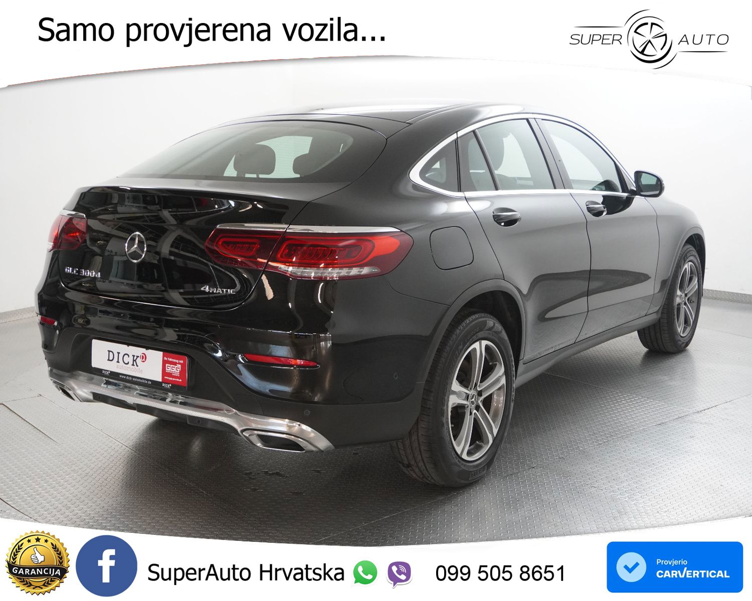 Mercedes GLC Coupe 300d (245 KS) 4MATIC G-TRONIC LED+GR SJED+ACC