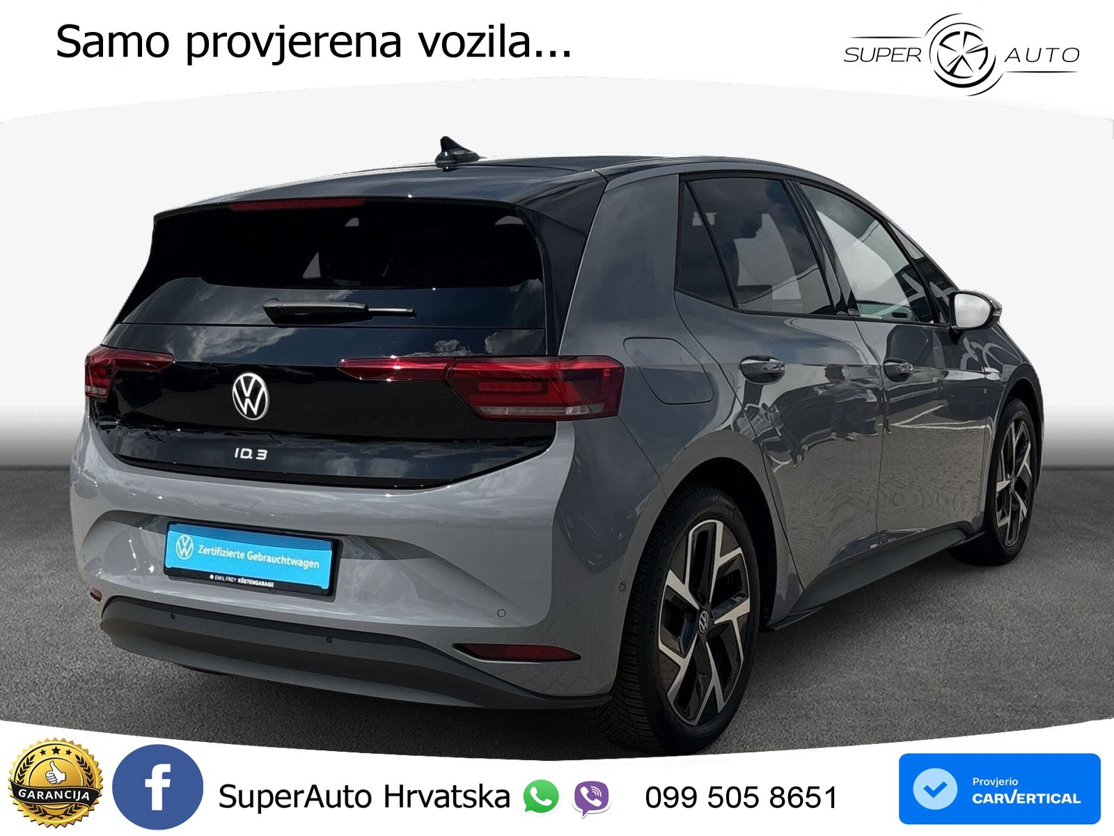 Volkswagen ID.3 Pro 62 kWh (204 KS) LED+GR SJED+ACC
