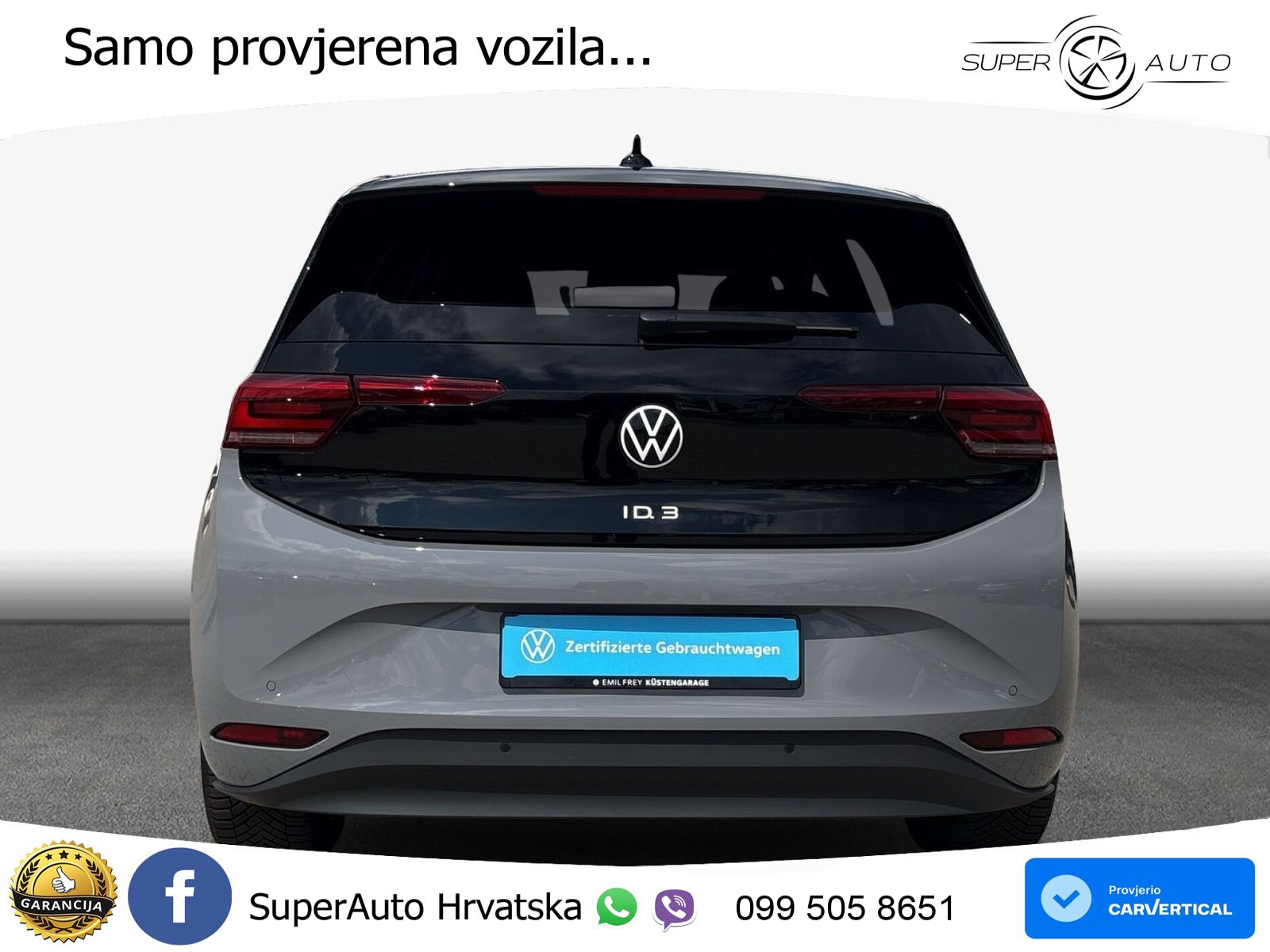 Volkswagen ID.3 Pro 62 kWh (204 KS) LED+GR SJED+ACC