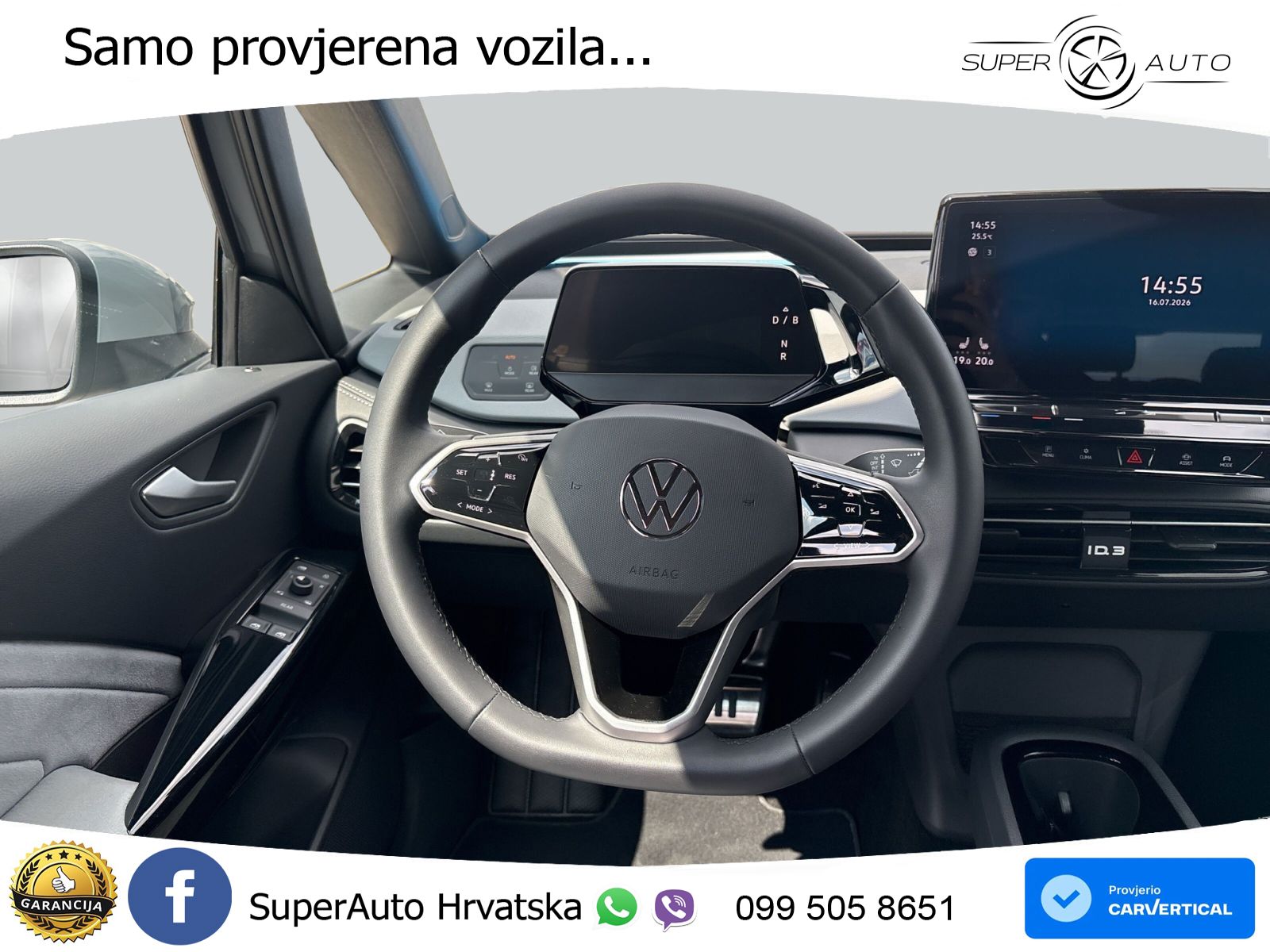 Volkswagen ID.3 Pro 62 kWh (204 KS) LED+GR SJED+ACC