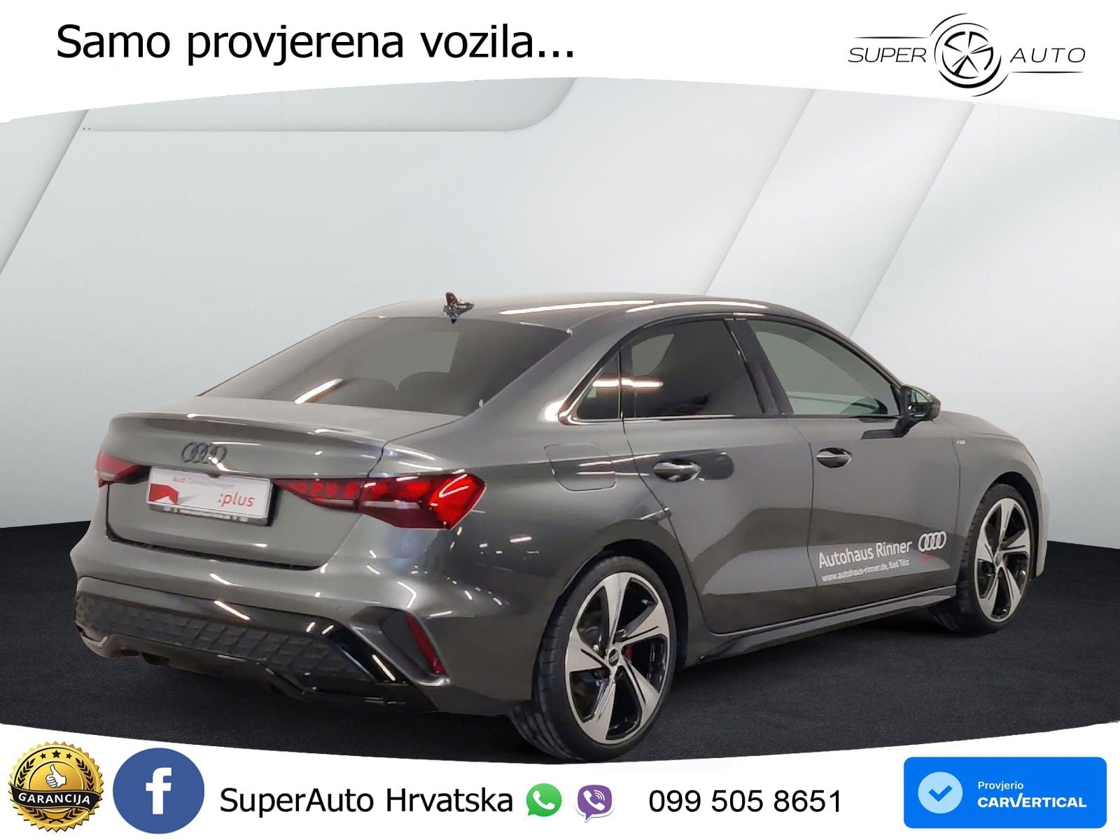 Audi A3 Limuzina 35 TFSI (150 KS) S tronic S line LED+GR SJED+ACC