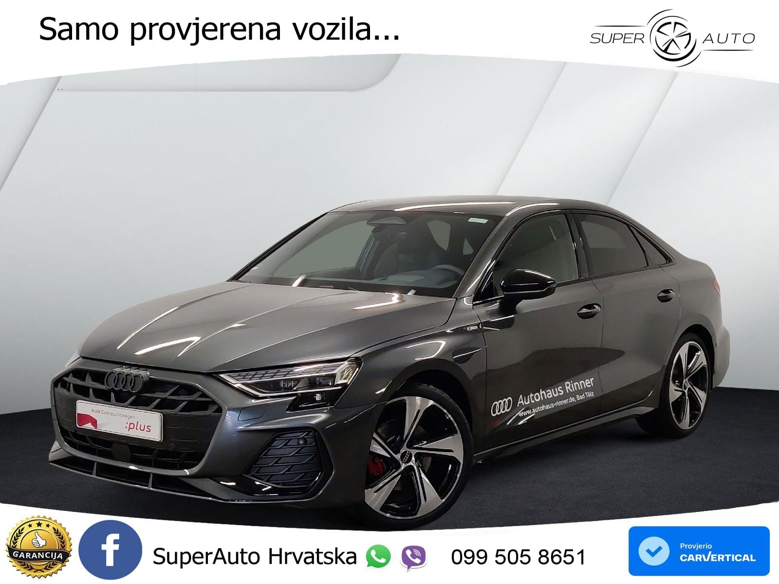 Audi A3 Limuzina 35 TFSI (150 KS) S tronic S line LED+GR SJED+ACC