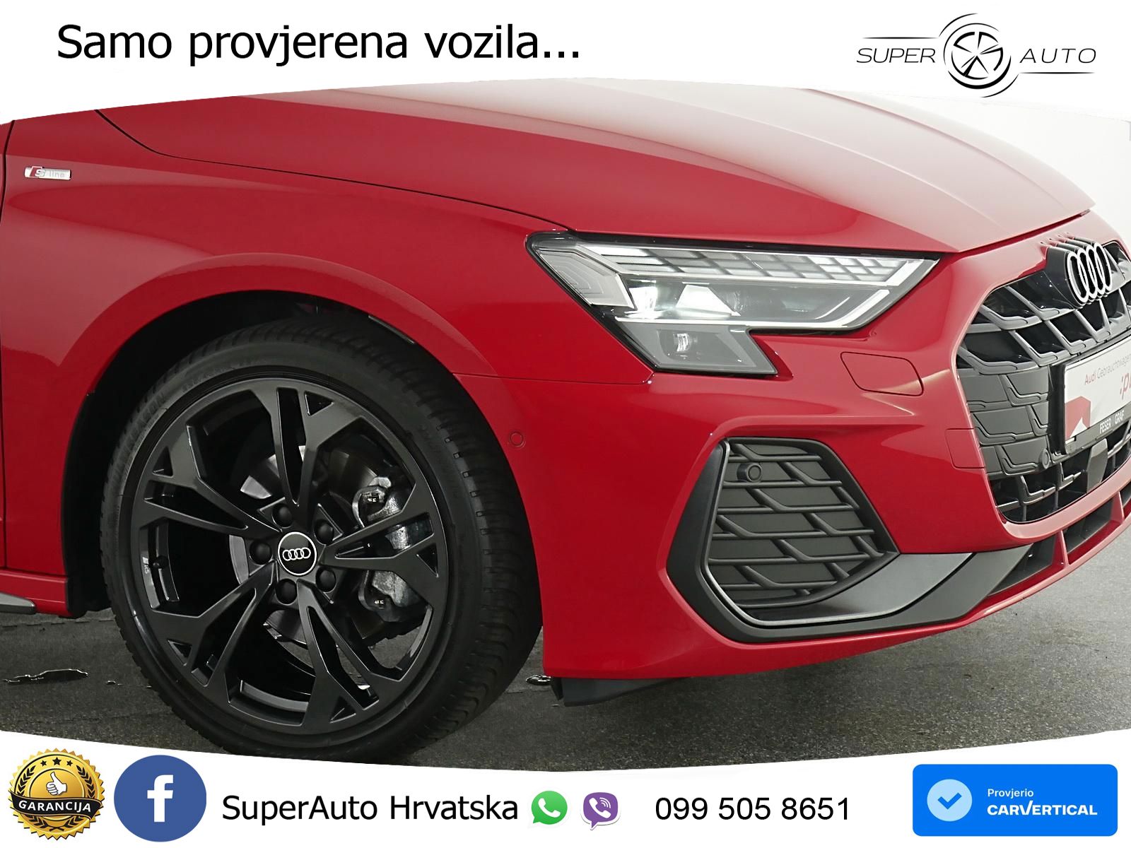 Audi A3 Limuzina 35 TFSI (150 KS) S tronic S line LED+GR SJED+ACC