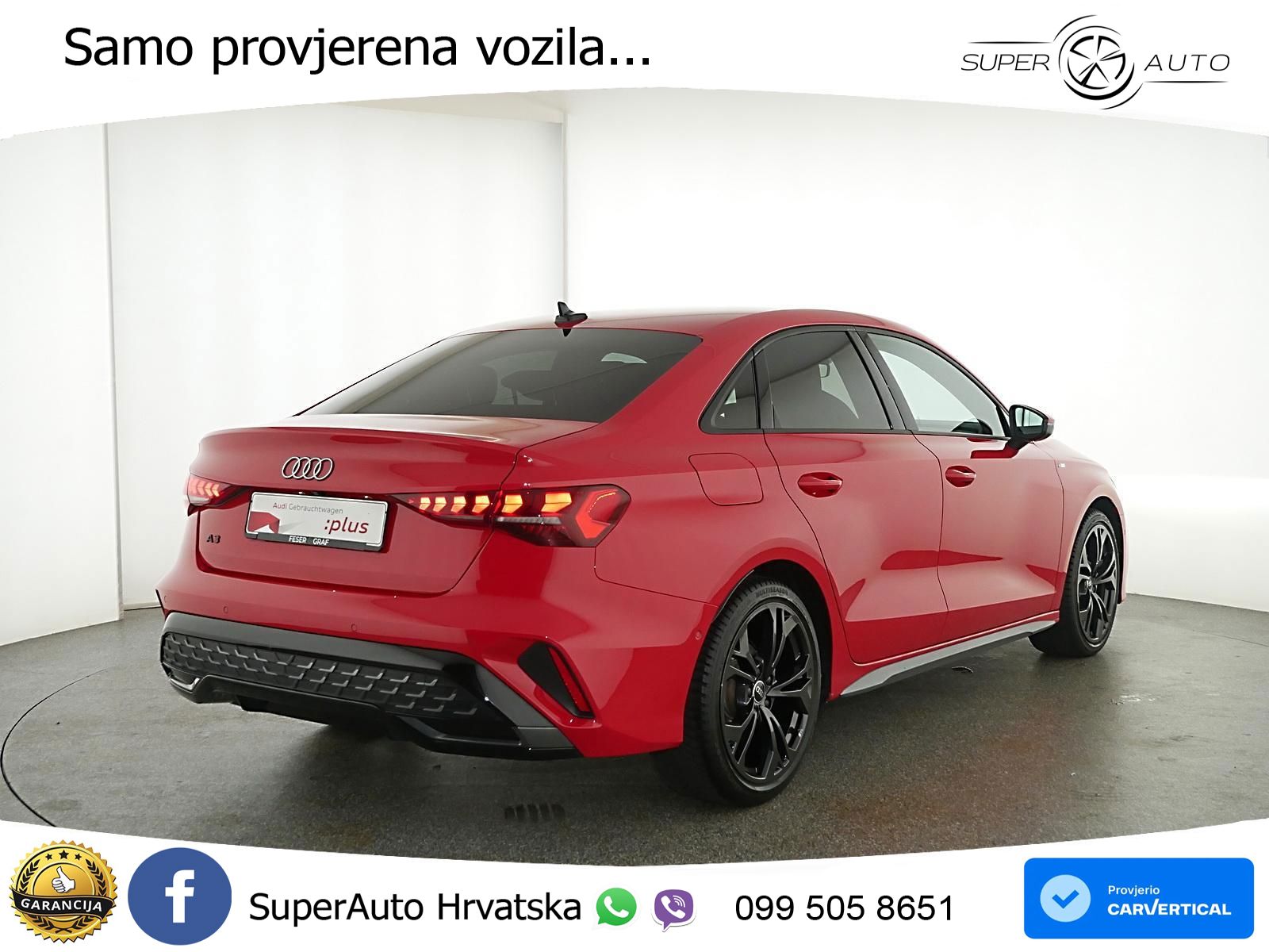 Audi A3 Limuzina 35 TFSI (150 KS) S tronic S line LED+GR SJED+ACC